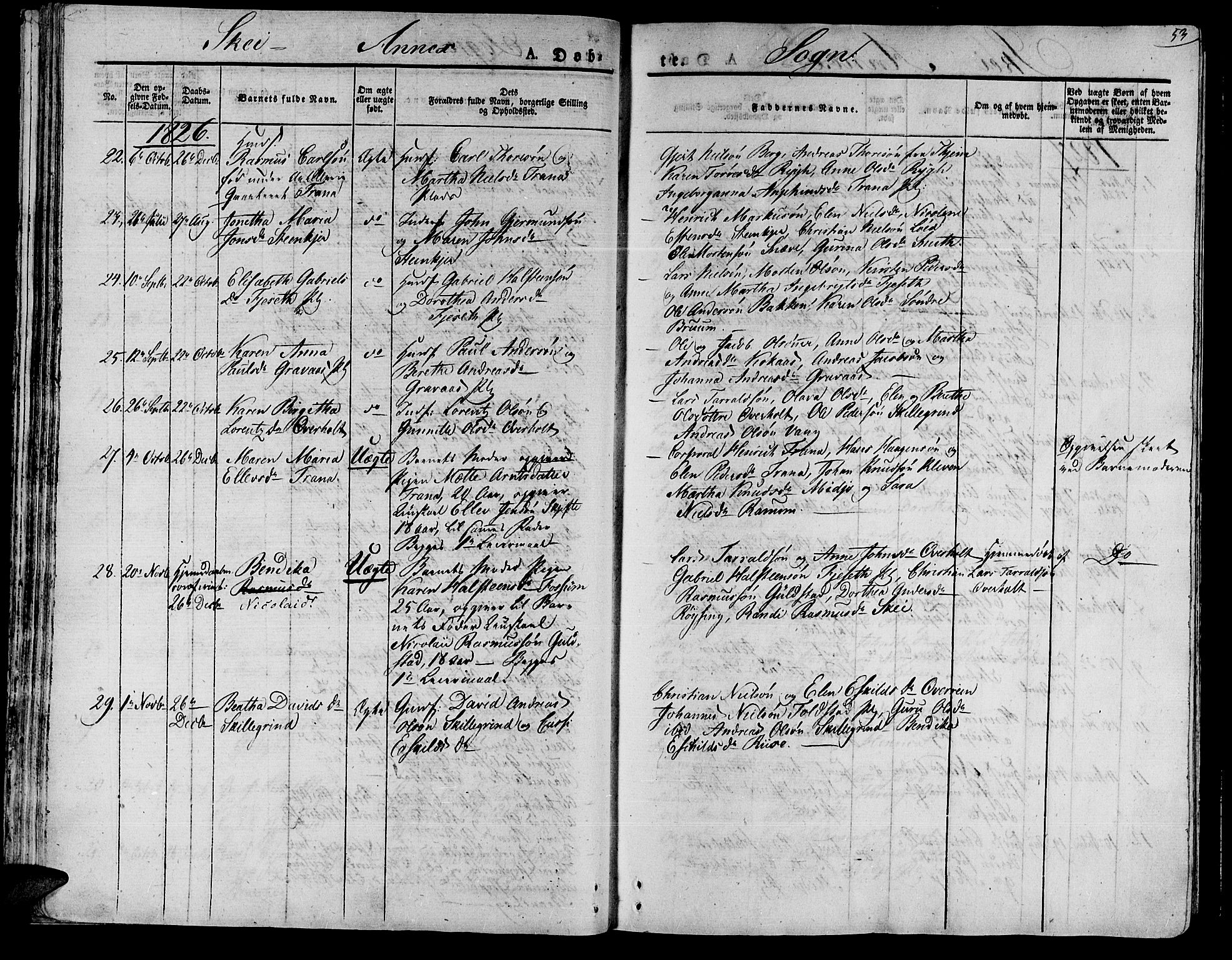 Ministerialprotokoller, klokkerbøker og fødselsregistre - Nord-Trøndelag, AV/SAT-A-1458/735/L0336: Ministerialbok nr. 735A05 /2, 1825-1835, s. 53
