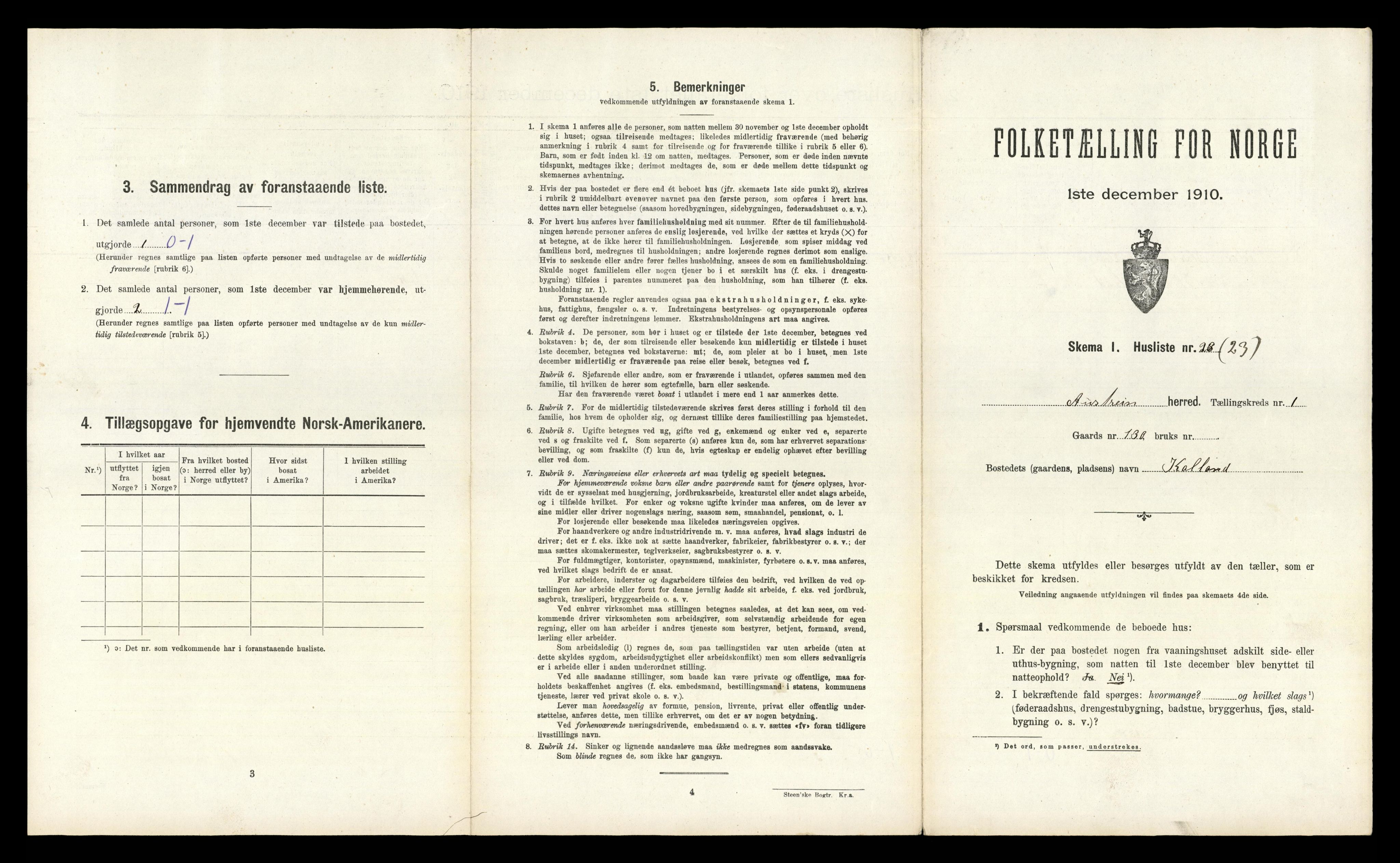 RA, Folketelling 1910 for 1264 Austrheim herred, 1910, s. 86