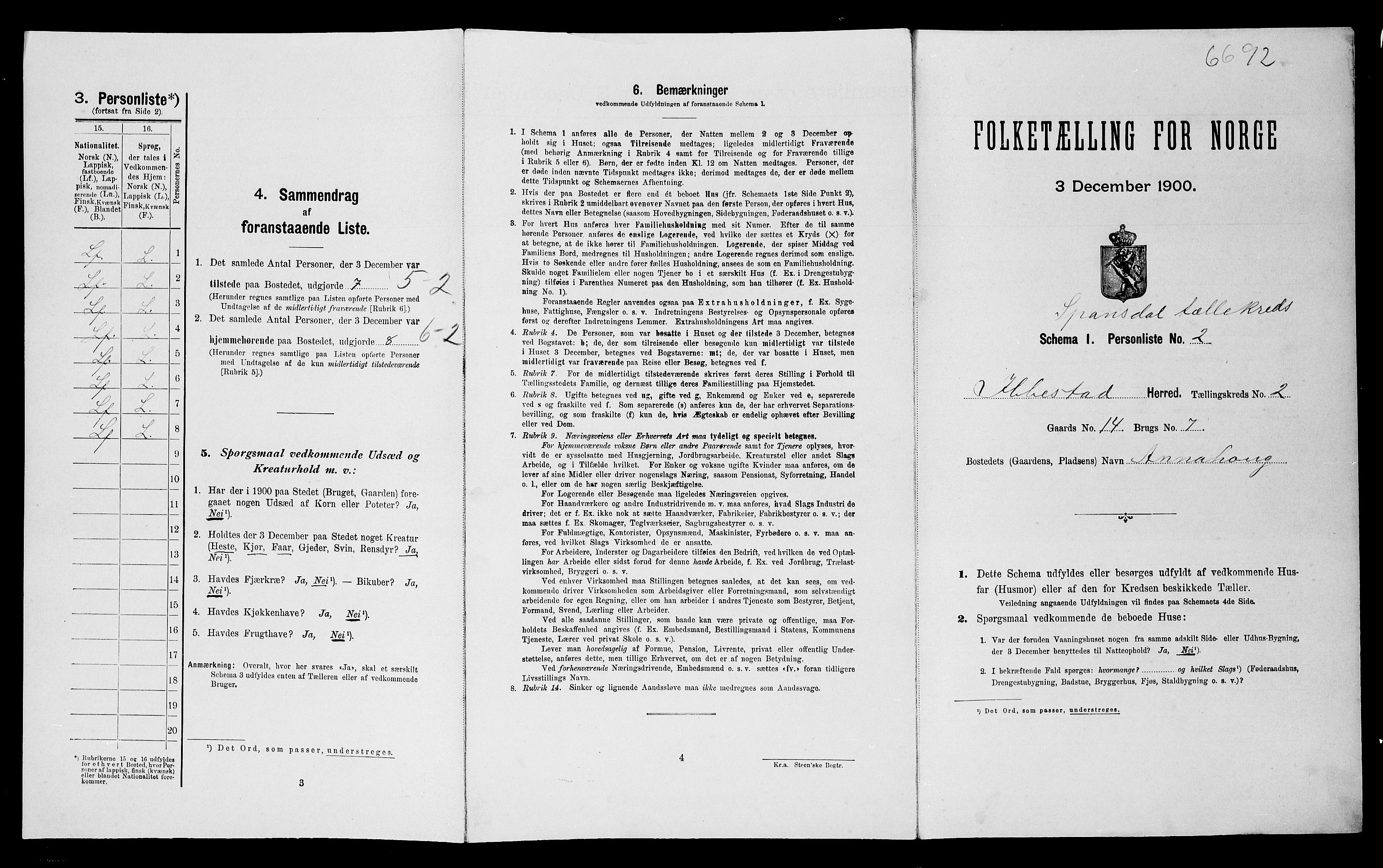SATØ, Folketelling 1900 for 1917 Ibestad herred, 1900, s. 357
