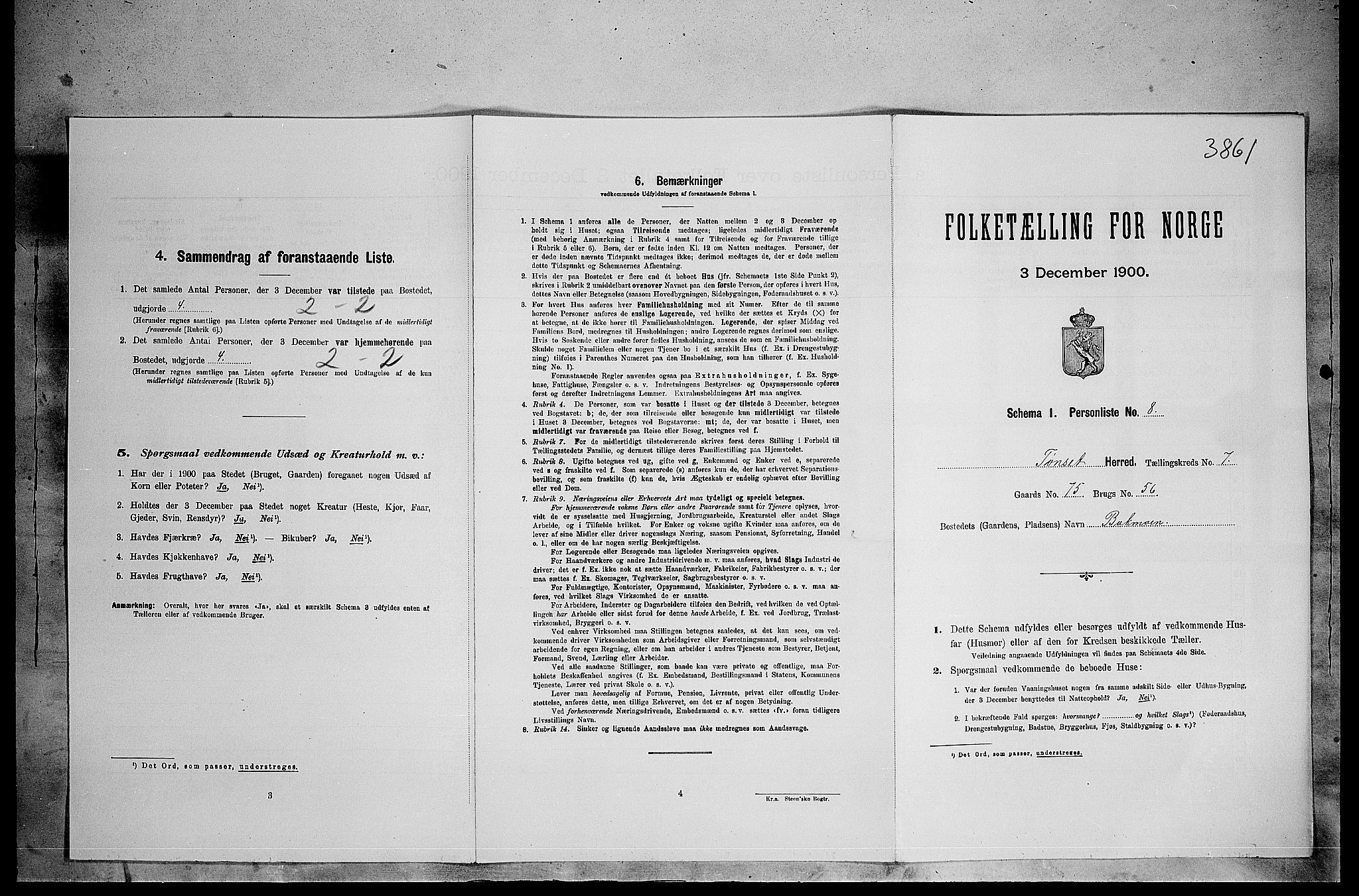 SAH, Folketelling 1900 for 0437 Tynset herred, 1900, s. 633