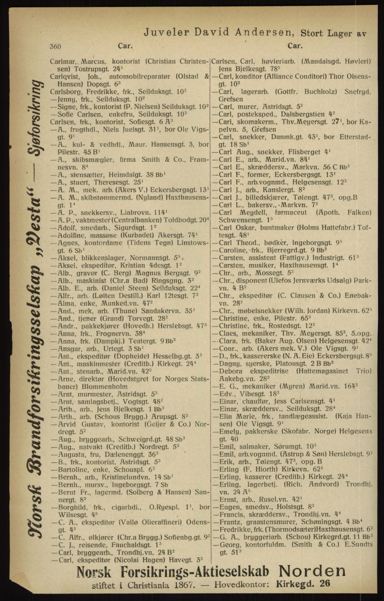 Kristiania/Oslo adressebok, PUBL/-, 1916, s. 360