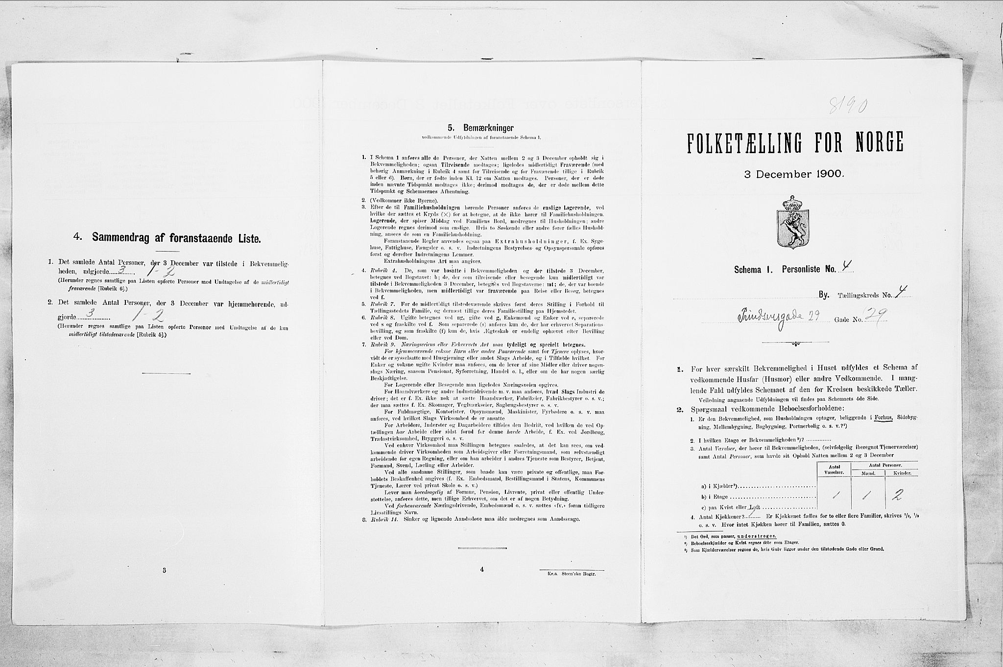 RA, Folketelling 1900 for 0707 Larvik kjøpstad, 1900, s. 487