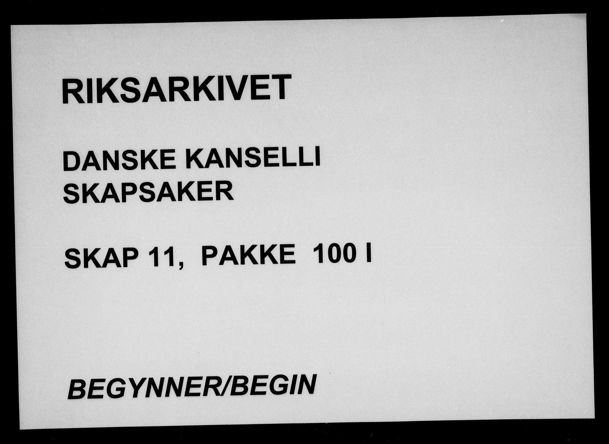 Danske Kanselli, Skapsaker, RA/EA-4061/F/L0046: Skap 11, pakke 100 I-100 II, 1765-1766, s. 279