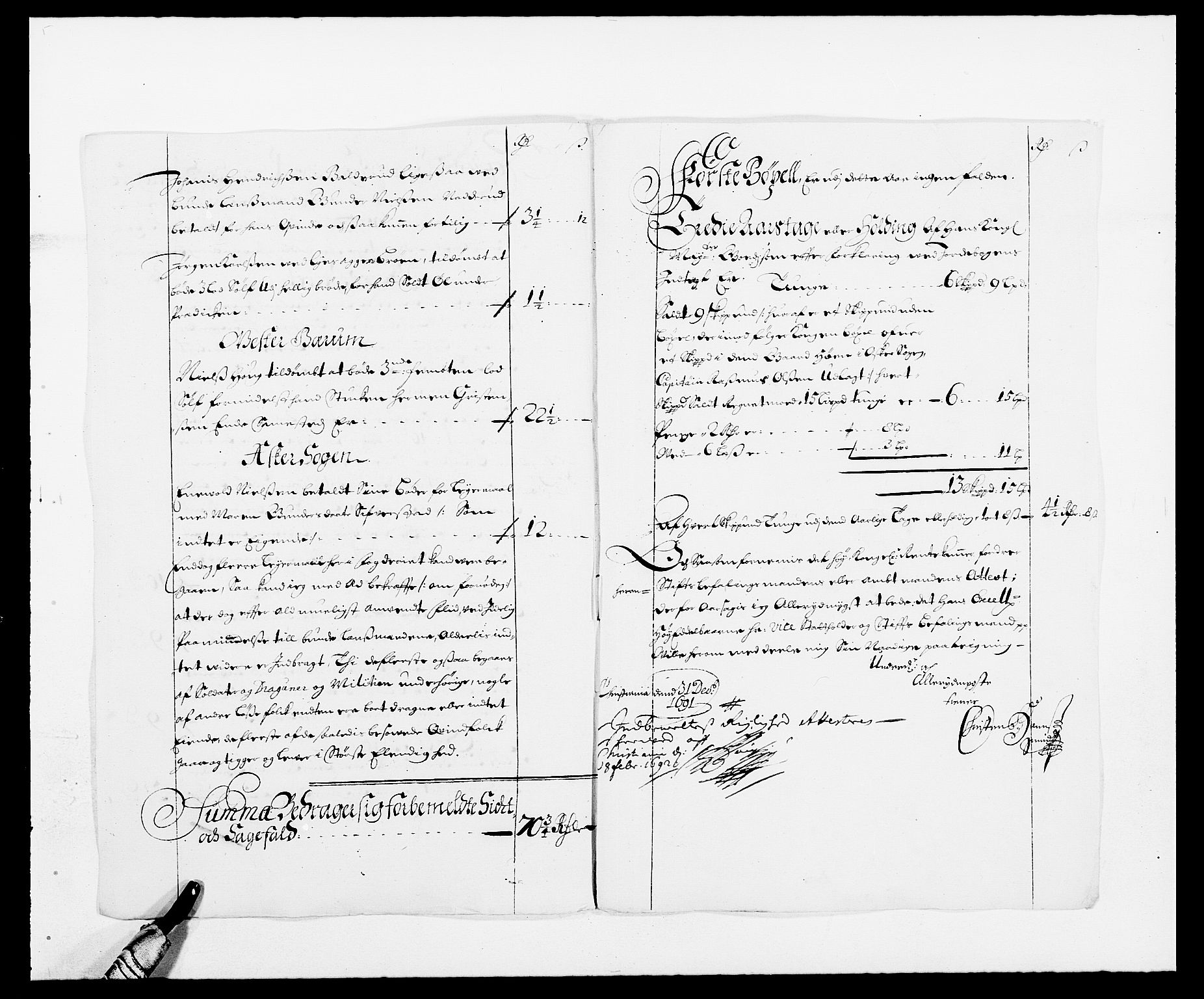 Rentekammeret inntil 1814, Reviderte regnskaper, Fogderegnskap, AV/RA-EA-4092/R08/L0423: Fogderegnskap Aker, 1687-1689, s. 279