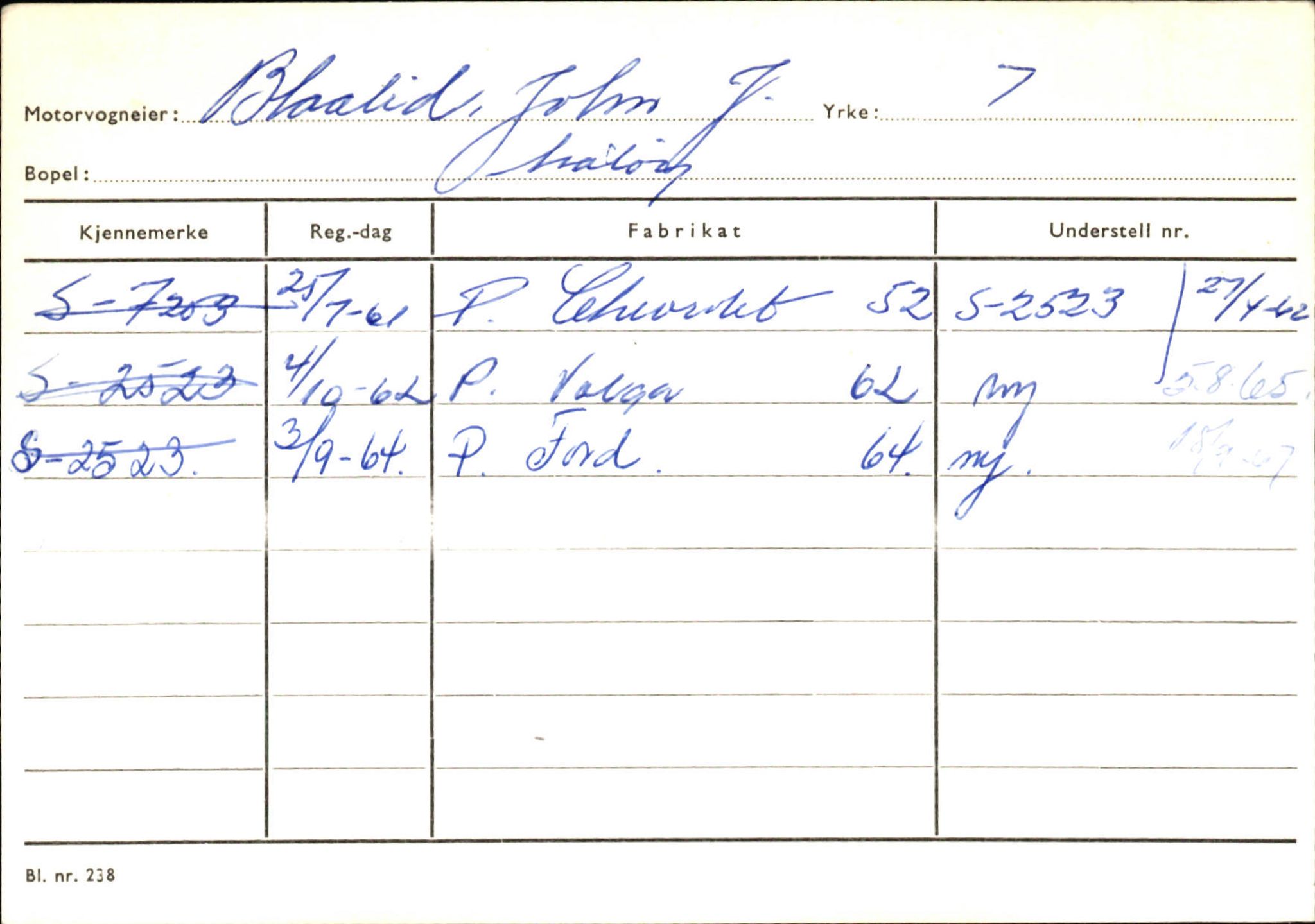 Statens vegvesen, Sogn og Fjordane vegkontor, AV/SAB-A-5301/4/F/L0144: Registerkort Vågsøy A-R, 1945-1975, s. 211