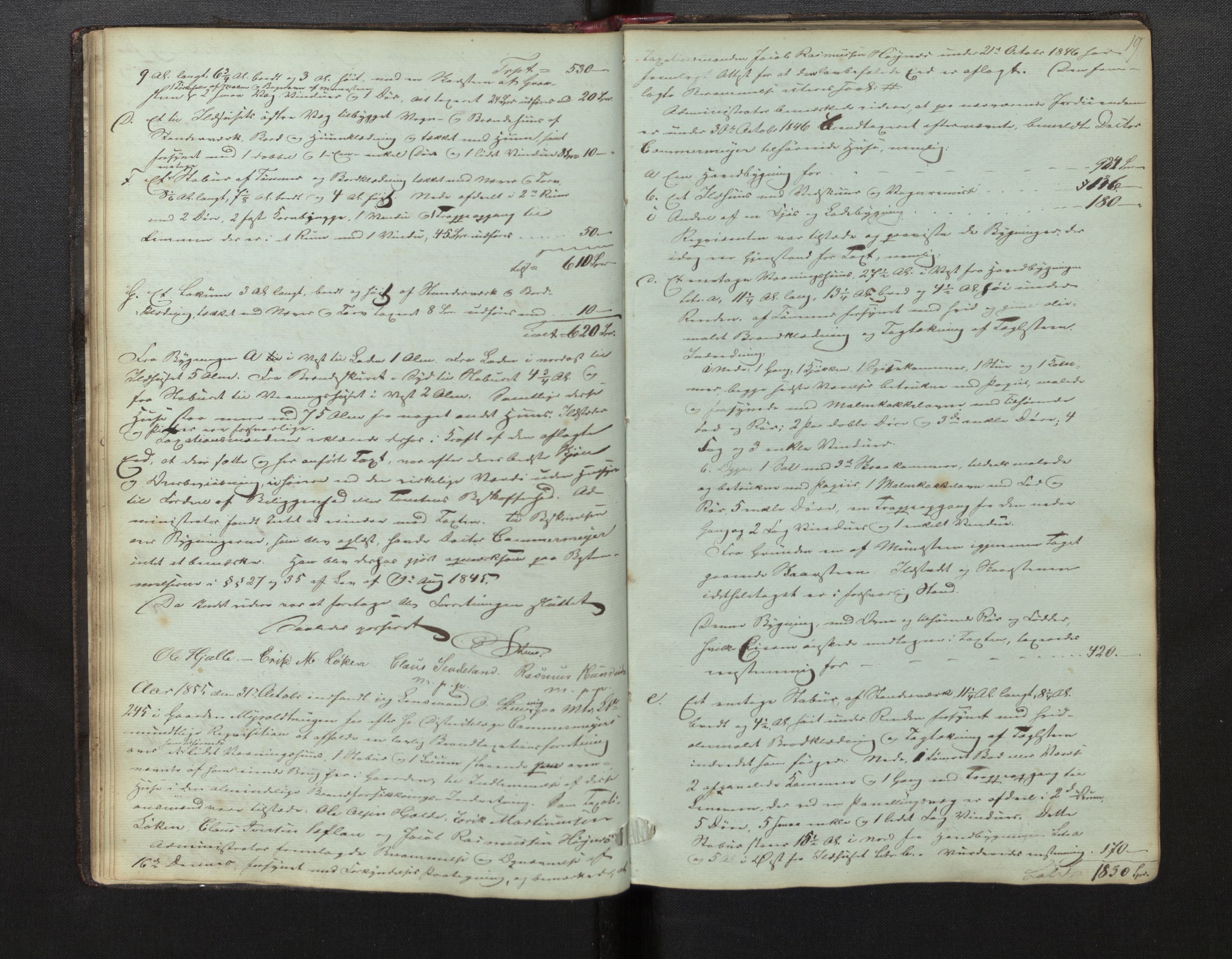 Lensmannen i Eid, AV/SAB-A-27001/0012/L0001: Branntakstprotokoll, 1846-1881, s. 18b-19a