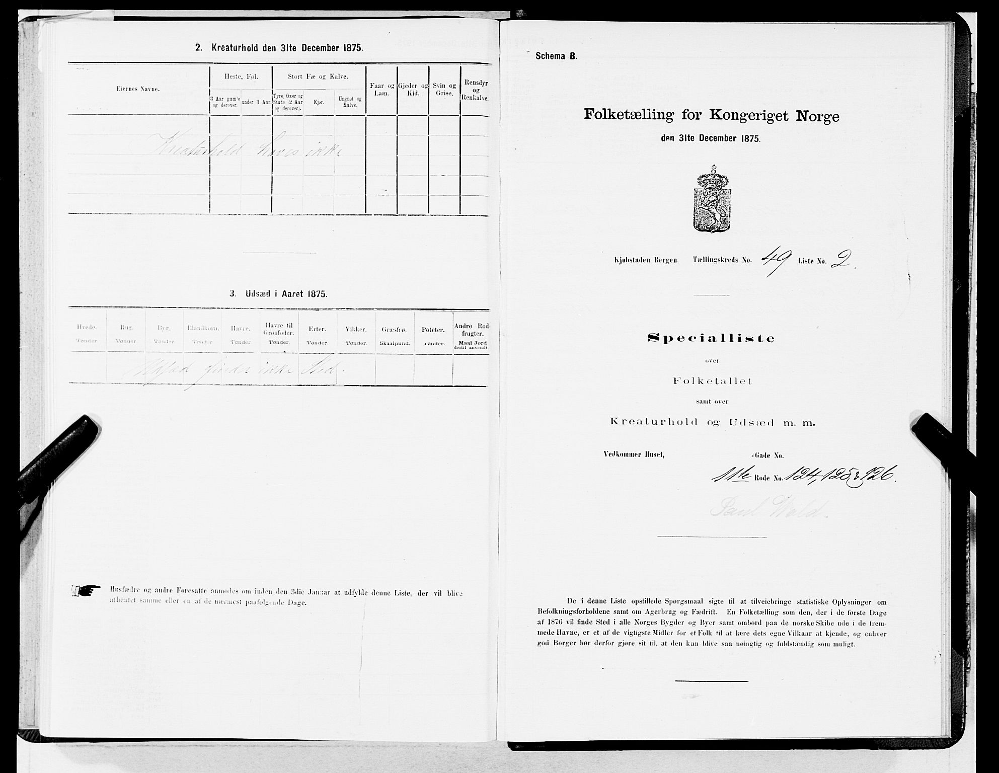 SAB, Folketelling 1875 for 1301 Bergen kjøpstad, 1875, s. 2553