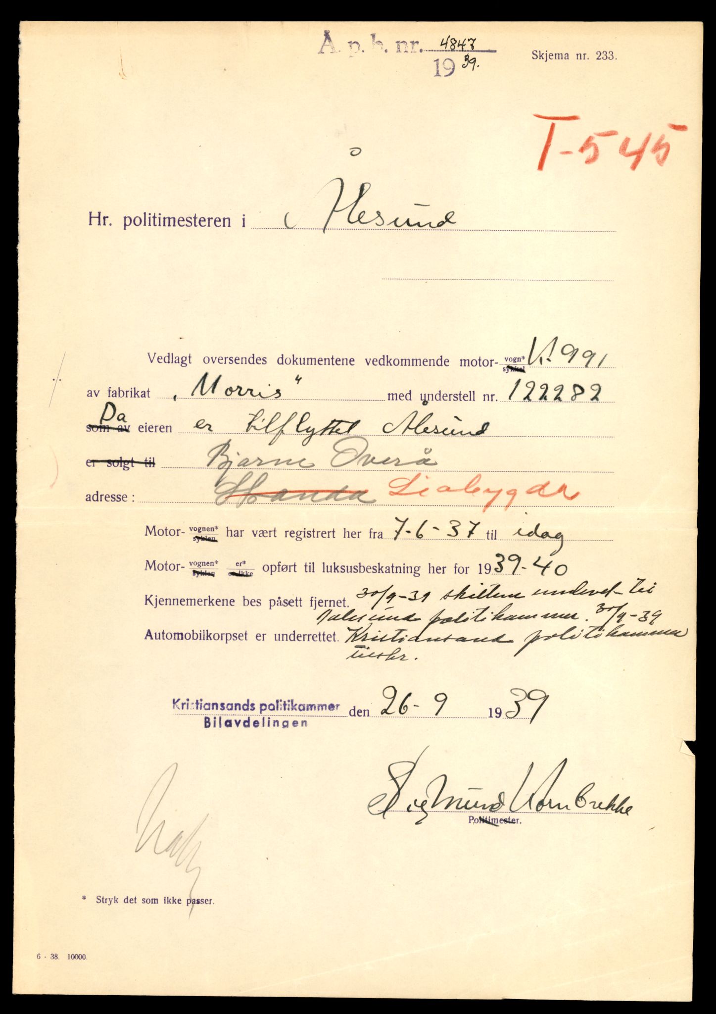 Møre og Romsdal vegkontor - Ålesund trafikkstasjon, AV/SAT-A-4099/F/Fe/L0043: Registreringskort for kjøretøy T 14080 - T 14204, 1927-1998, s. 2183