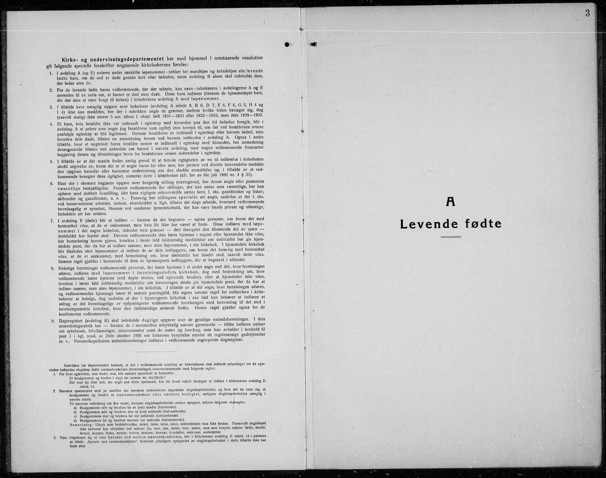 Ådal kirkebøker, SAKO/A-248/G/Gc/L0003: Klokkerbok nr. III 3, 1920-1938, s. 3