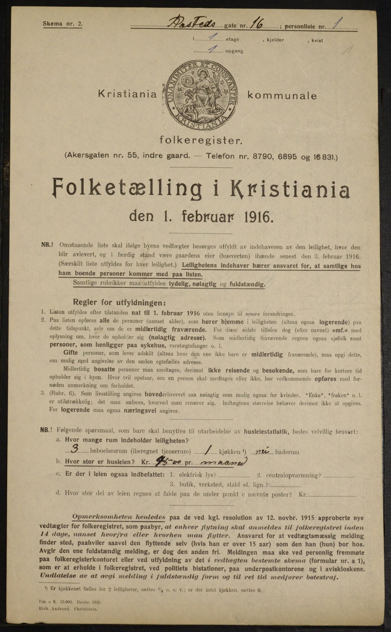 OBA, Kommunal folketelling 1.2.1916 for Kristiania, 1916, s. 86781