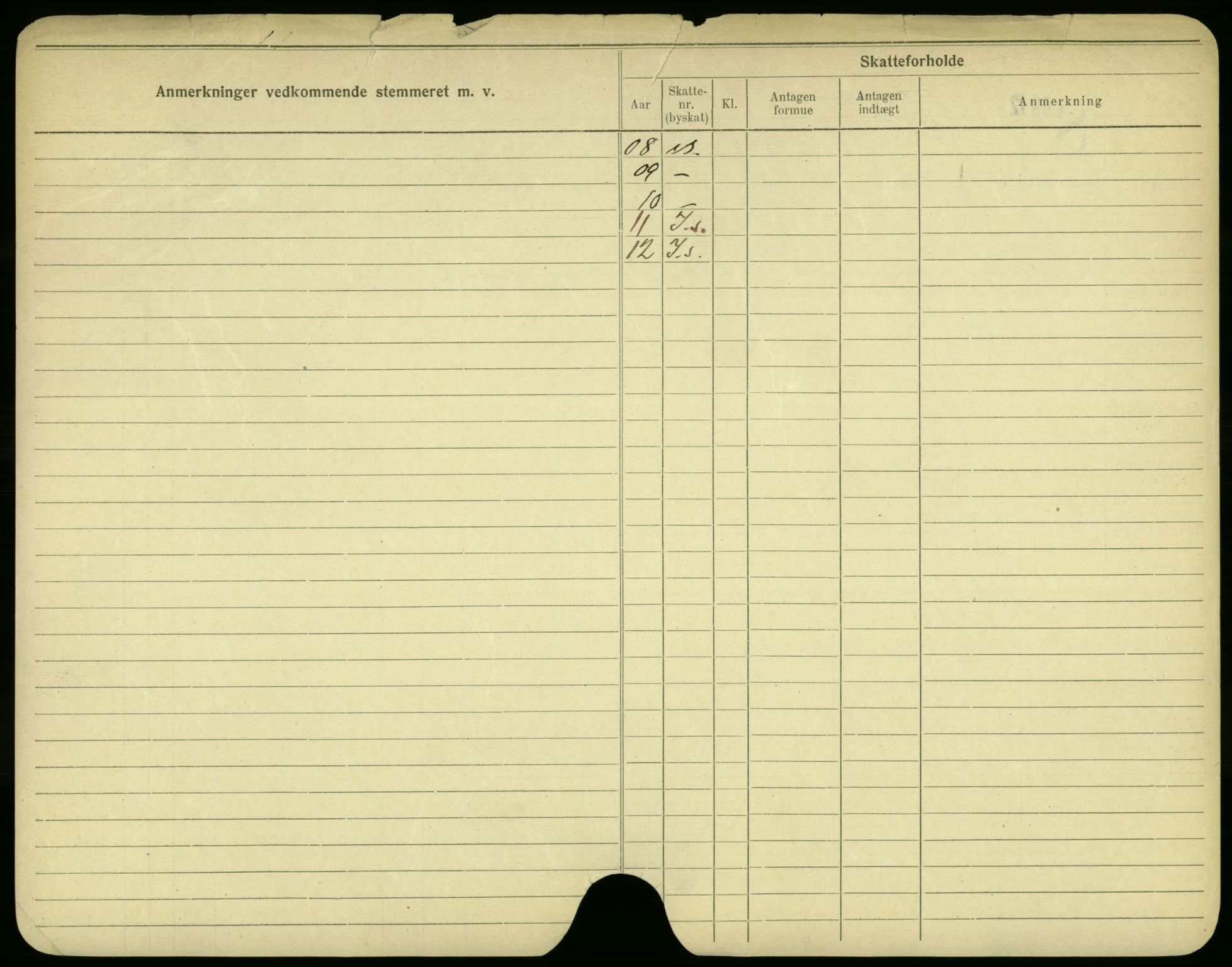 Oslo folkeregister, Registerkort, AV/SAO-A-11715/F/Fa/Fac/L0005: Menn, 1906-1914, s. 12b