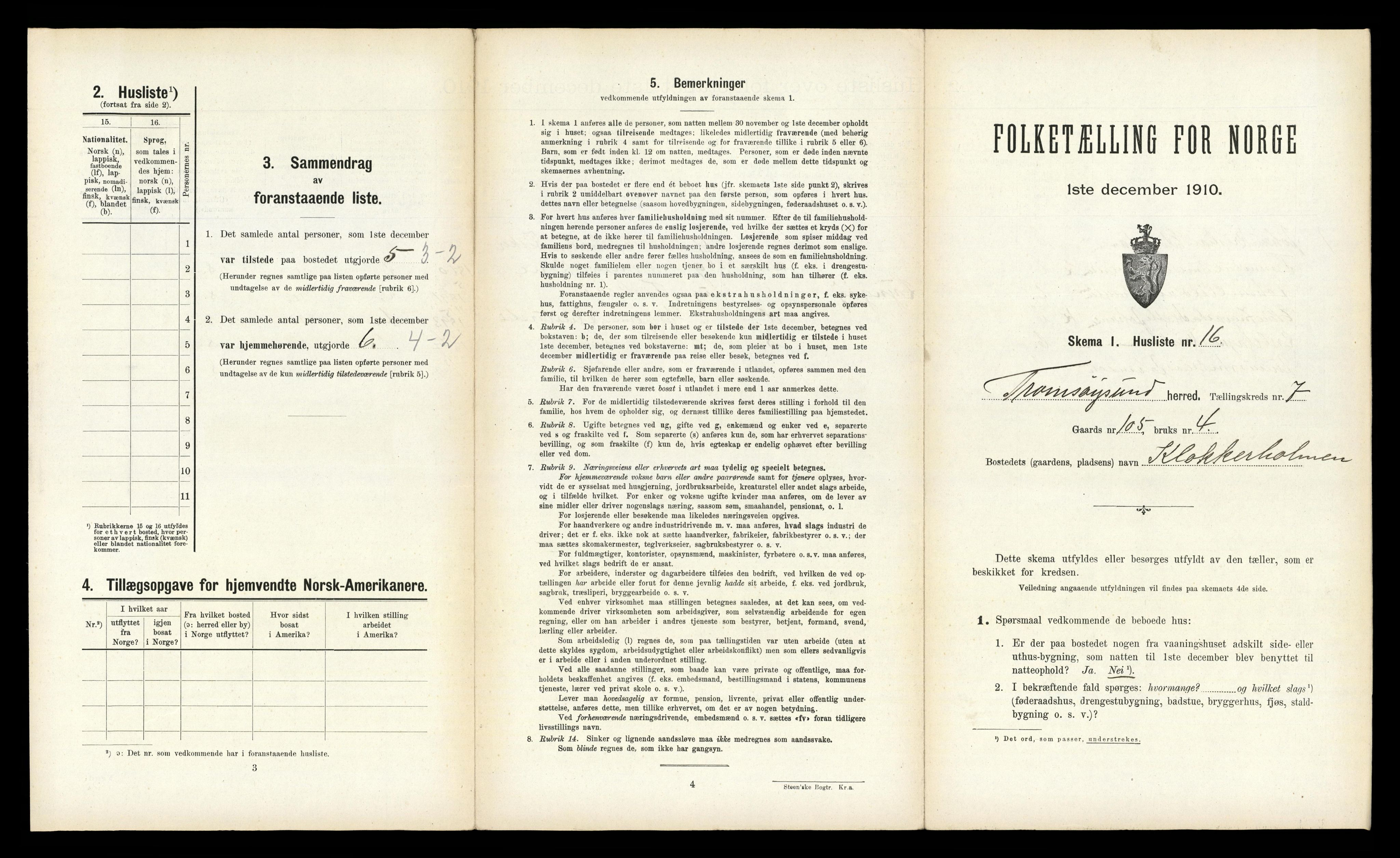 RA, Folketelling 1910 for 1934 Tromsøysund herred, 1910, s. 1355