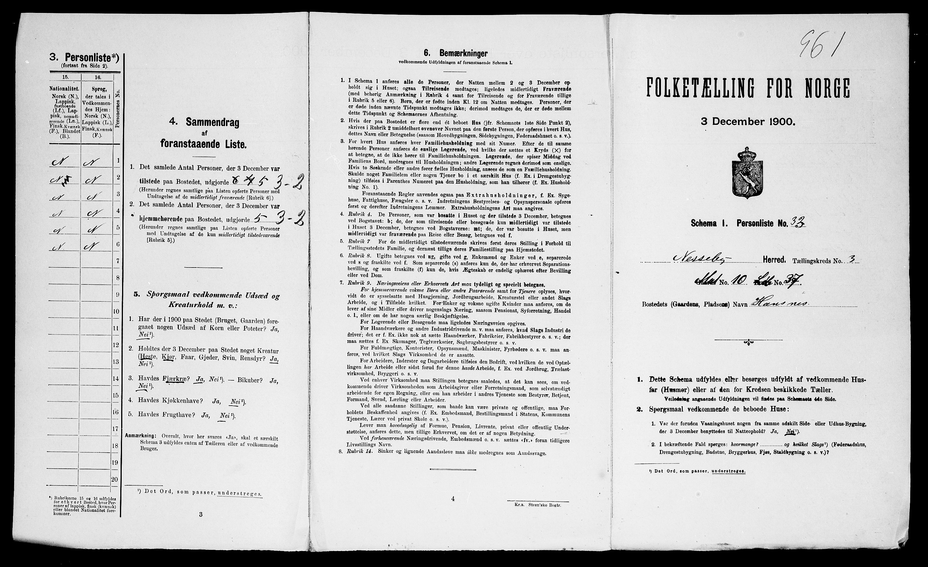 SATØ, Folketelling 1900 for 2027 Nesseby herred, 1900, s. 270