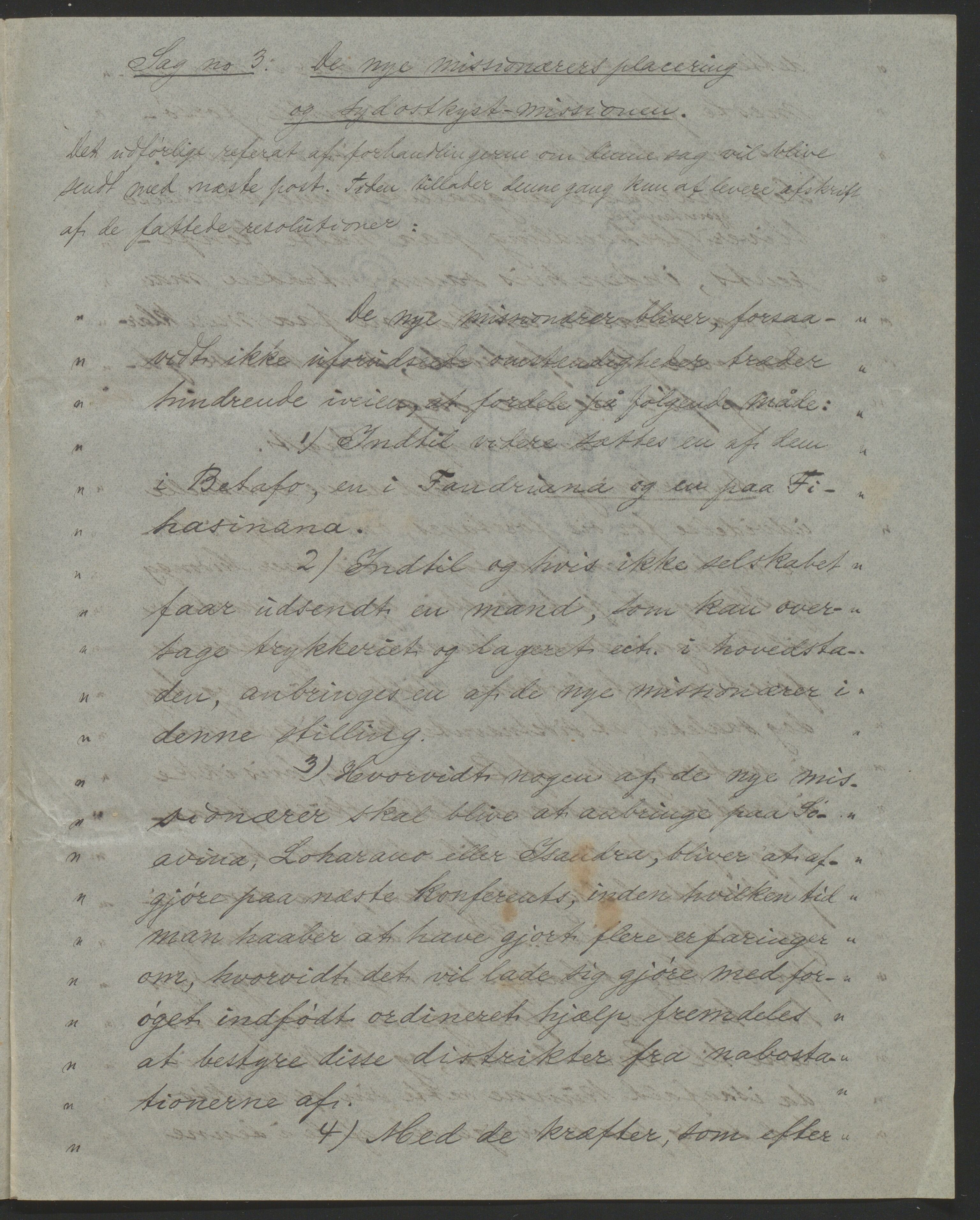 Det Norske Misjonsselskap - hovedadministrasjonen, VID/MA-A-1045/D/Da/Daa/L0037/0002: Konferansereferat og årsberetninger / Konferansereferat fra Madagaskar Innland., 1887