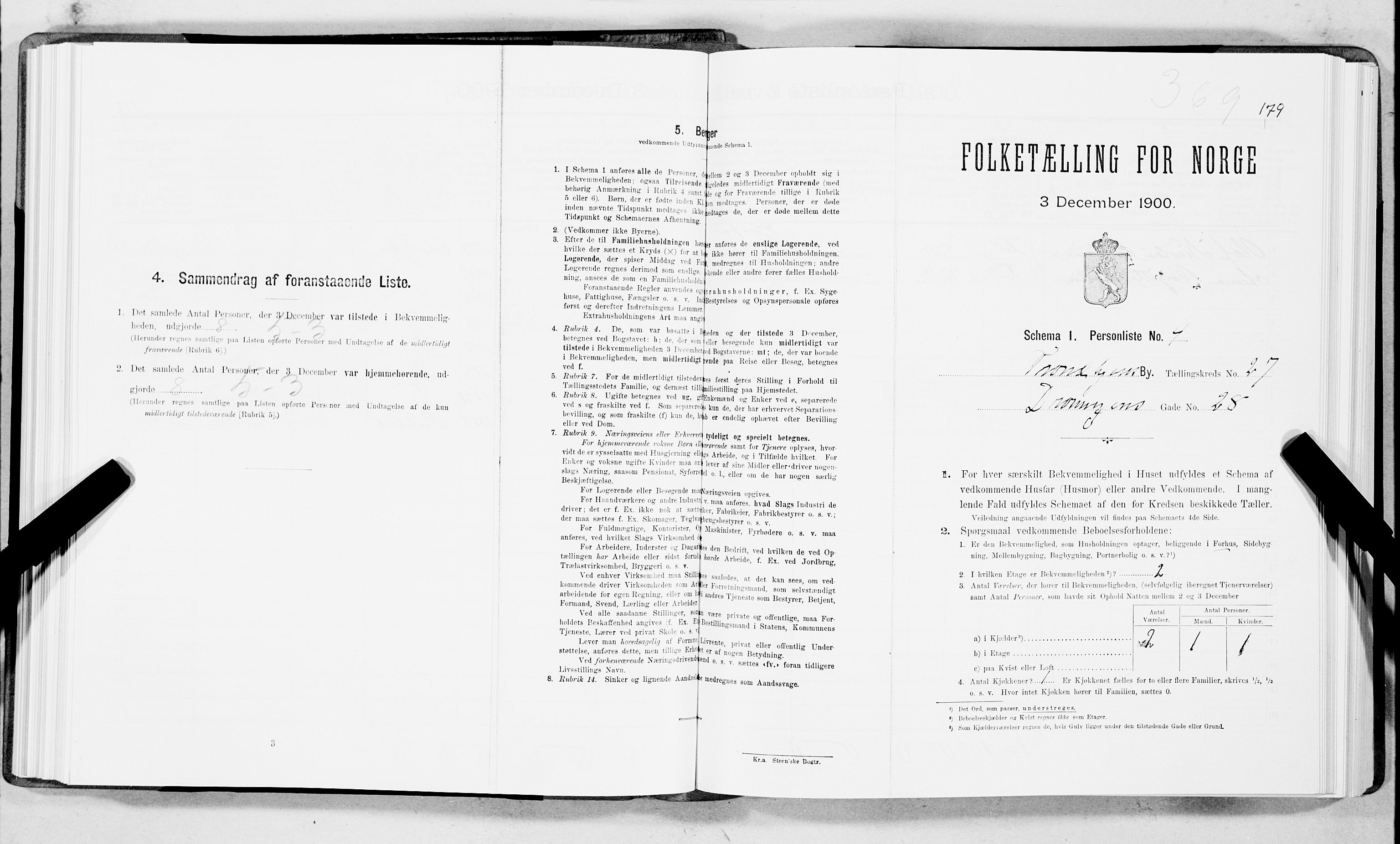 SAT, Folketelling 1900 for 1601 Trondheim kjøpstad, 1900, s. 4187