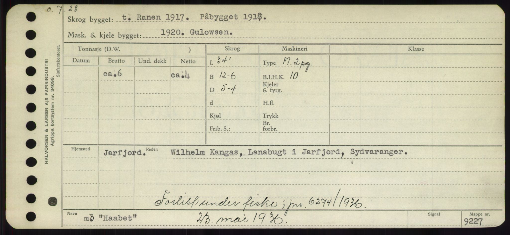 Sjøfartsdirektoratet med forløpere, Skipsmålingen, AV/RA-S-1627/H/Hd/L0017: Fartøy, Holi-Hå, s. 535