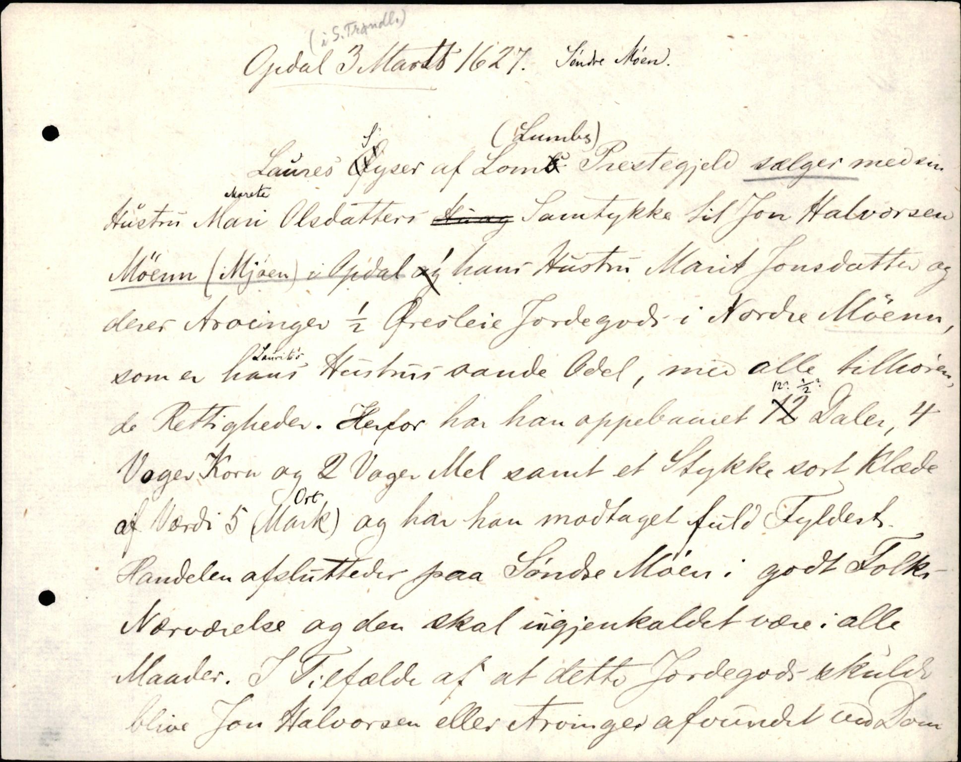 Riksarkivets diplomsamling, AV/RA-EA-5965/F35/F35d/L0003: Innlånte diplomer, seddelregister, 1621-1642, s. 163