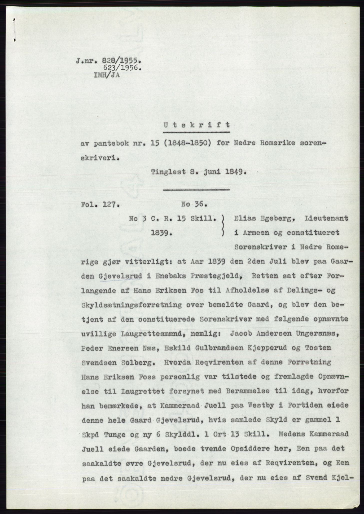 Statsarkivet i Oslo, SAO/A-10621/Z/Zd/L0003: Avskrifter, j.nr 714-1202/1955, 1955, s. 53