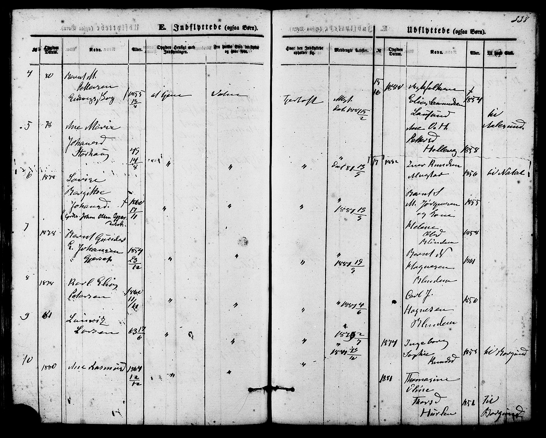 Ministerialprotokoller, klokkerbøker og fødselsregistre - Møre og Romsdal, SAT/A-1454/536/L0500: Ministerialbok nr. 536A09, 1876-1889, s. 338