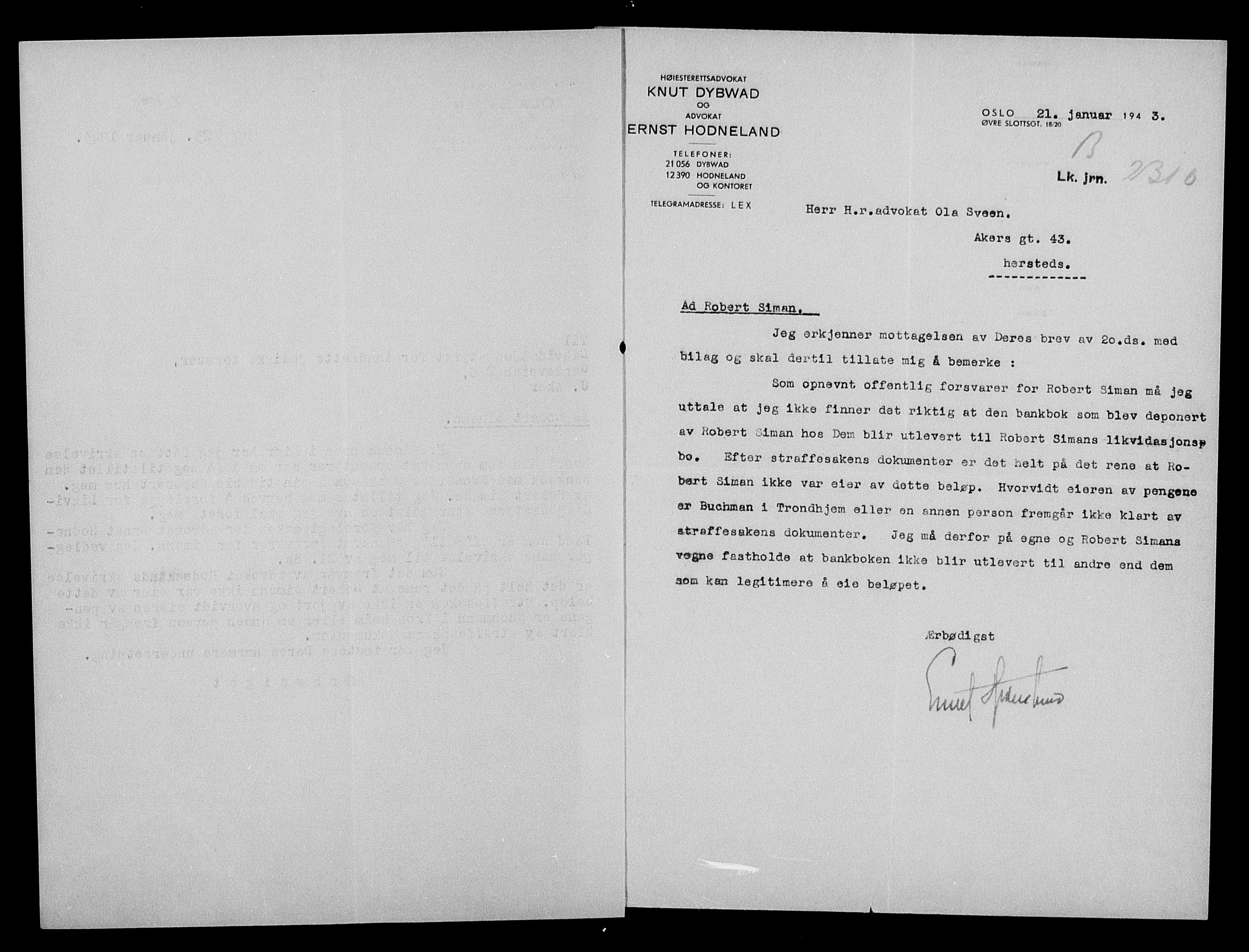 Justisdepartementet, Tilbakeføringskontoret for inndratte formuer, AV/RA-S-1564/H/Hc/Hcd/L1007: --, 1945-1947, s. 210