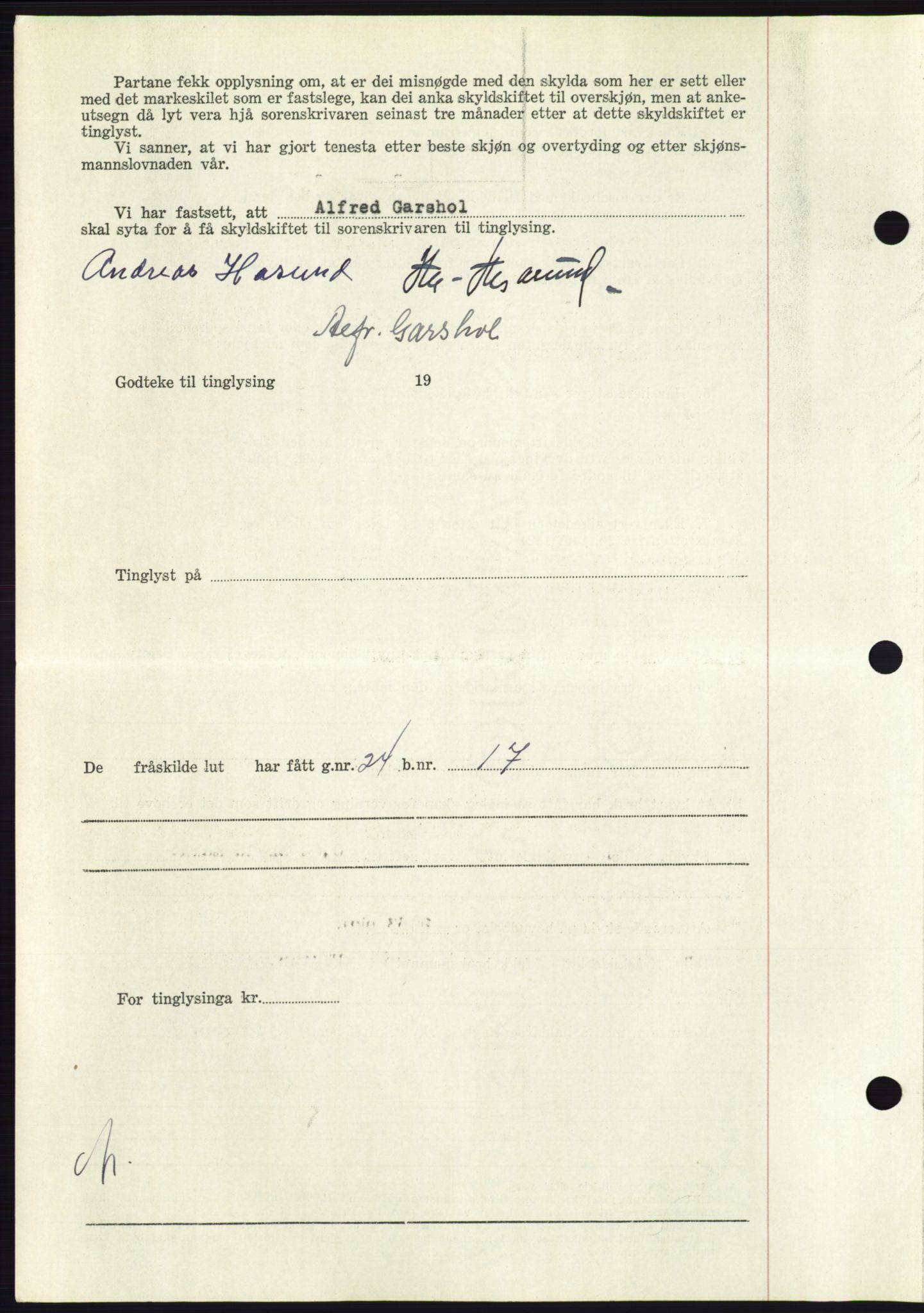 Søre Sunnmøre sorenskriveri, AV/SAT-A-4122/1/2/2C/L0110: Pantebok nr. 36A, 1958-1958, Dagboknr: 1494/1958