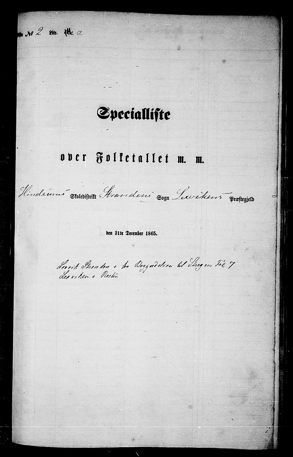 RA, Folketelling 1865 for 1718P Leksvik prestegjeld, 1865, s. 32