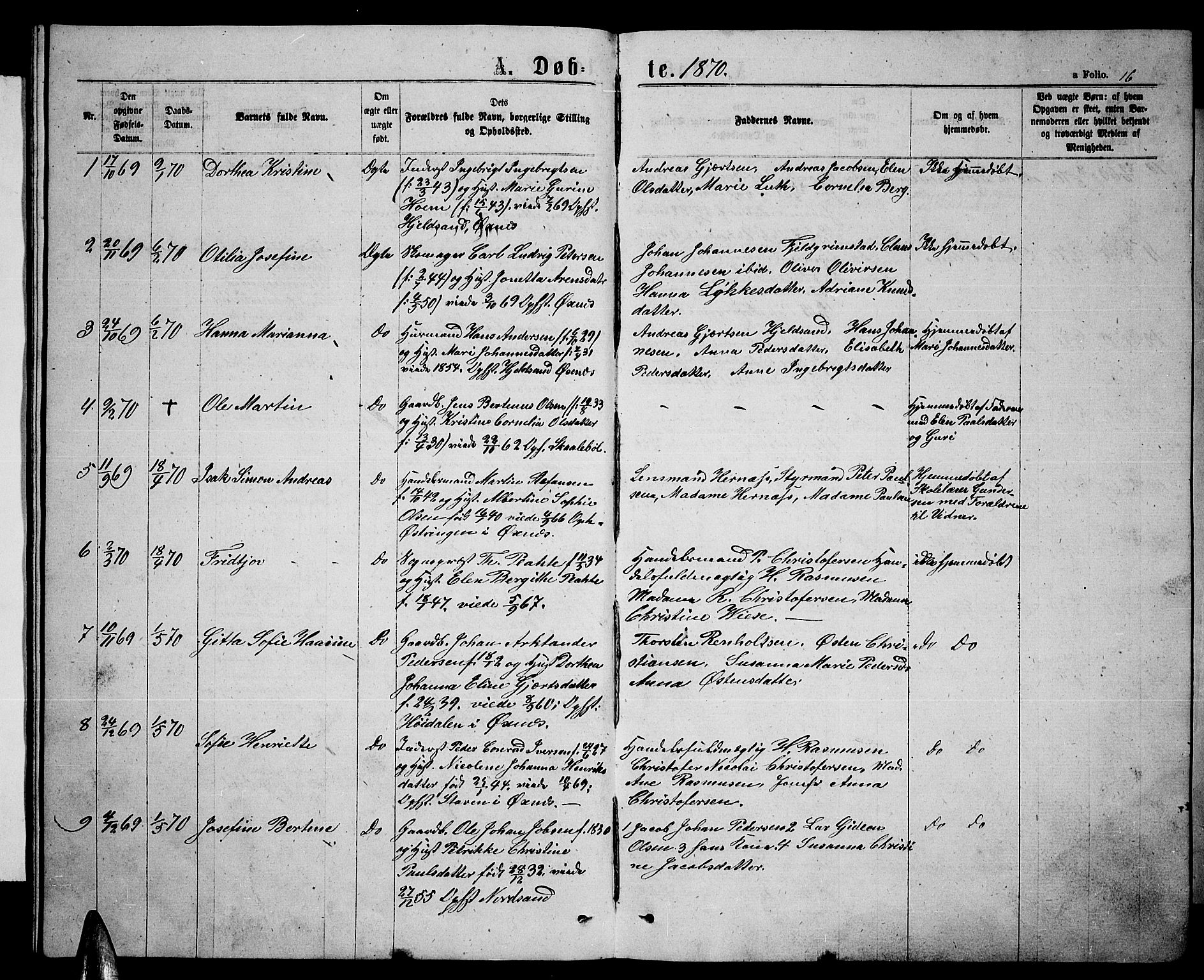 Ministerialprotokoller, klokkerbøker og fødselsregistre - Nordland, AV/SAT-A-1459/893/L1348: Klokkerbok nr. 893C03, 1867-1877, s. 16