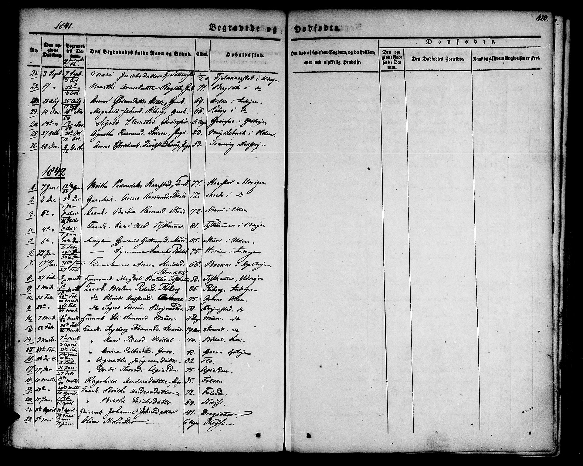 Innvik sokneprestembete, AV/SAB-A-80501: Ministerialbok nr. A 4II, 1832-1846, s. 420