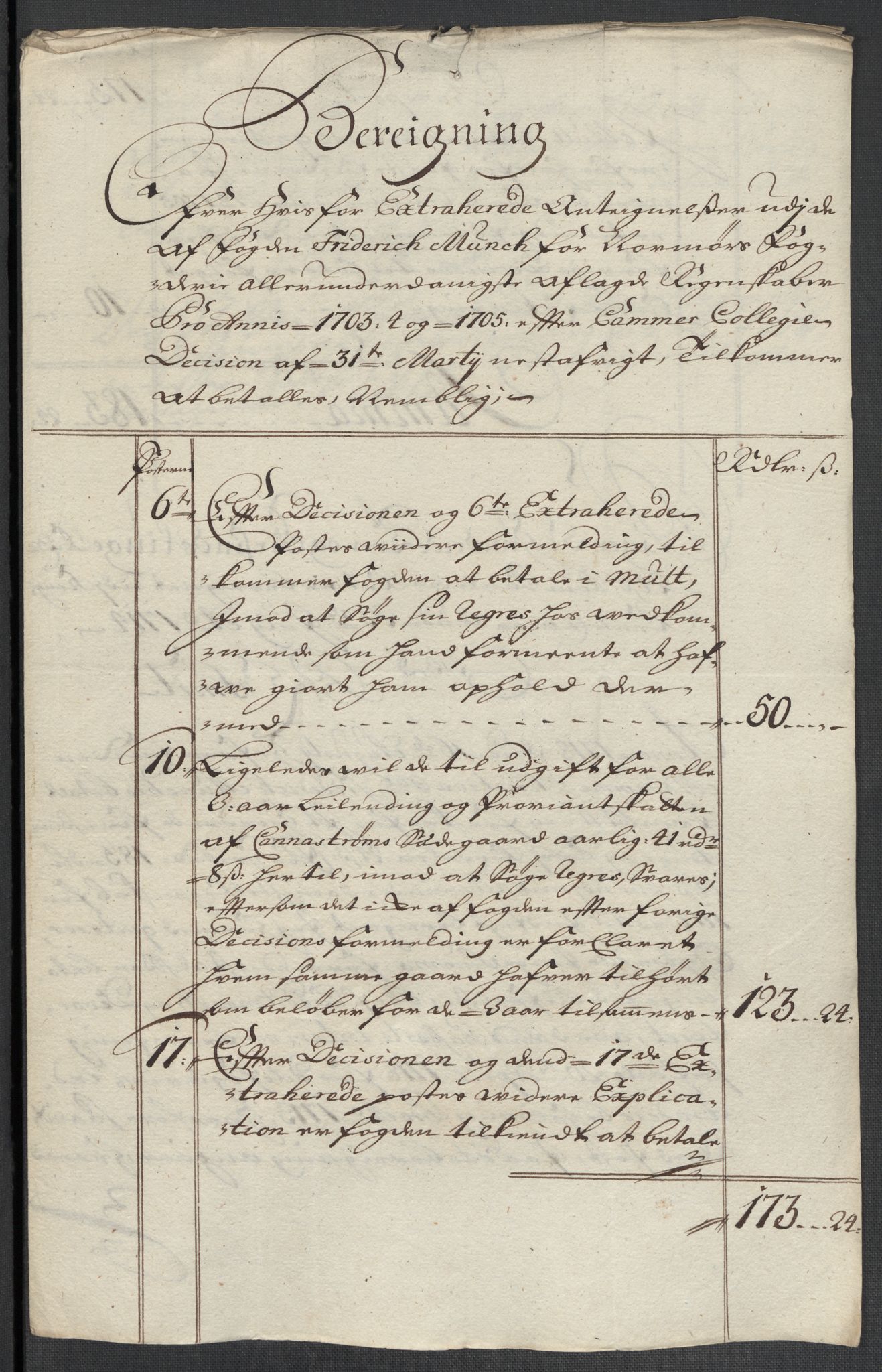 Rentekammeret inntil 1814, Reviderte regnskaper, Fogderegnskap, RA/EA-4092/R56/L3741: Fogderegnskap Nordmøre, 1705, s. 286