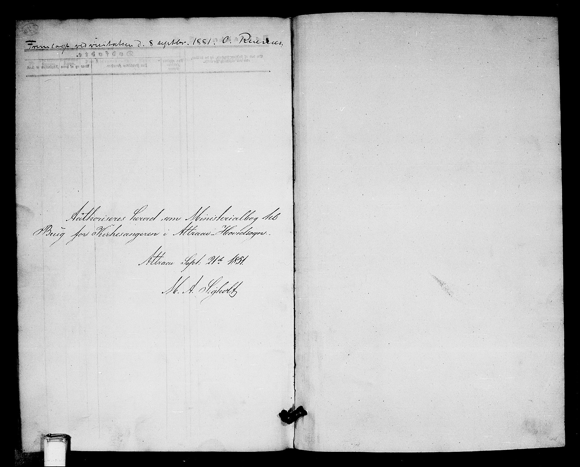 Tinn kirkebøker, AV/SAKO-A-308/G/Ga/L0002: Klokkerbok nr. I 2, 1851-1883