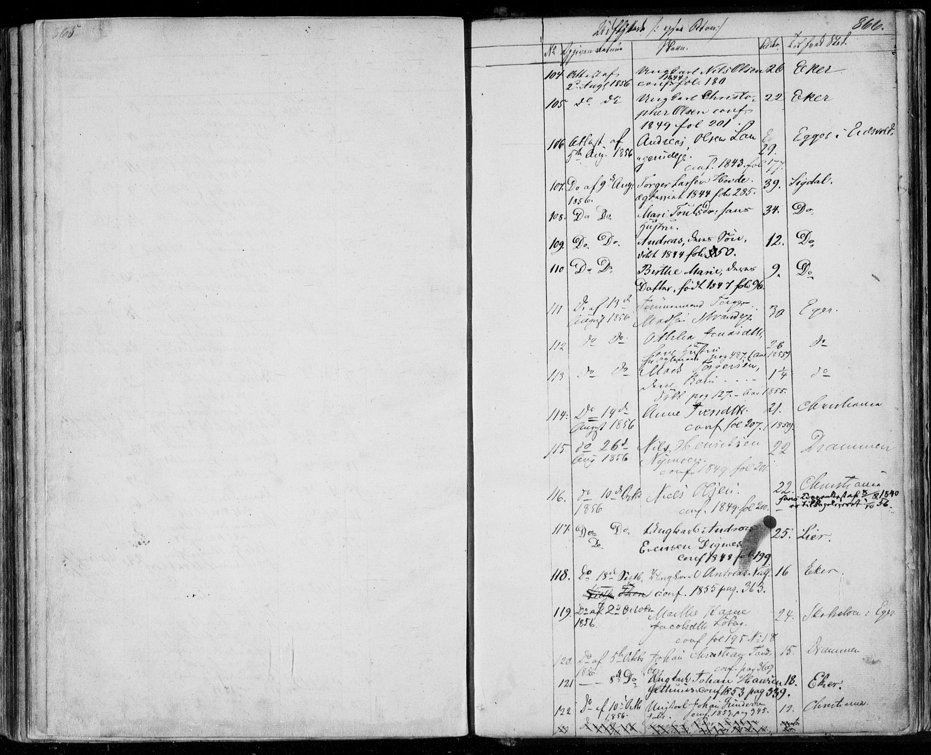 Modum kirkebøker, AV/SAKO-A-234/F/Fa/L0008: Ministerialbok nr. 8, 1851-1859, s. 865-866