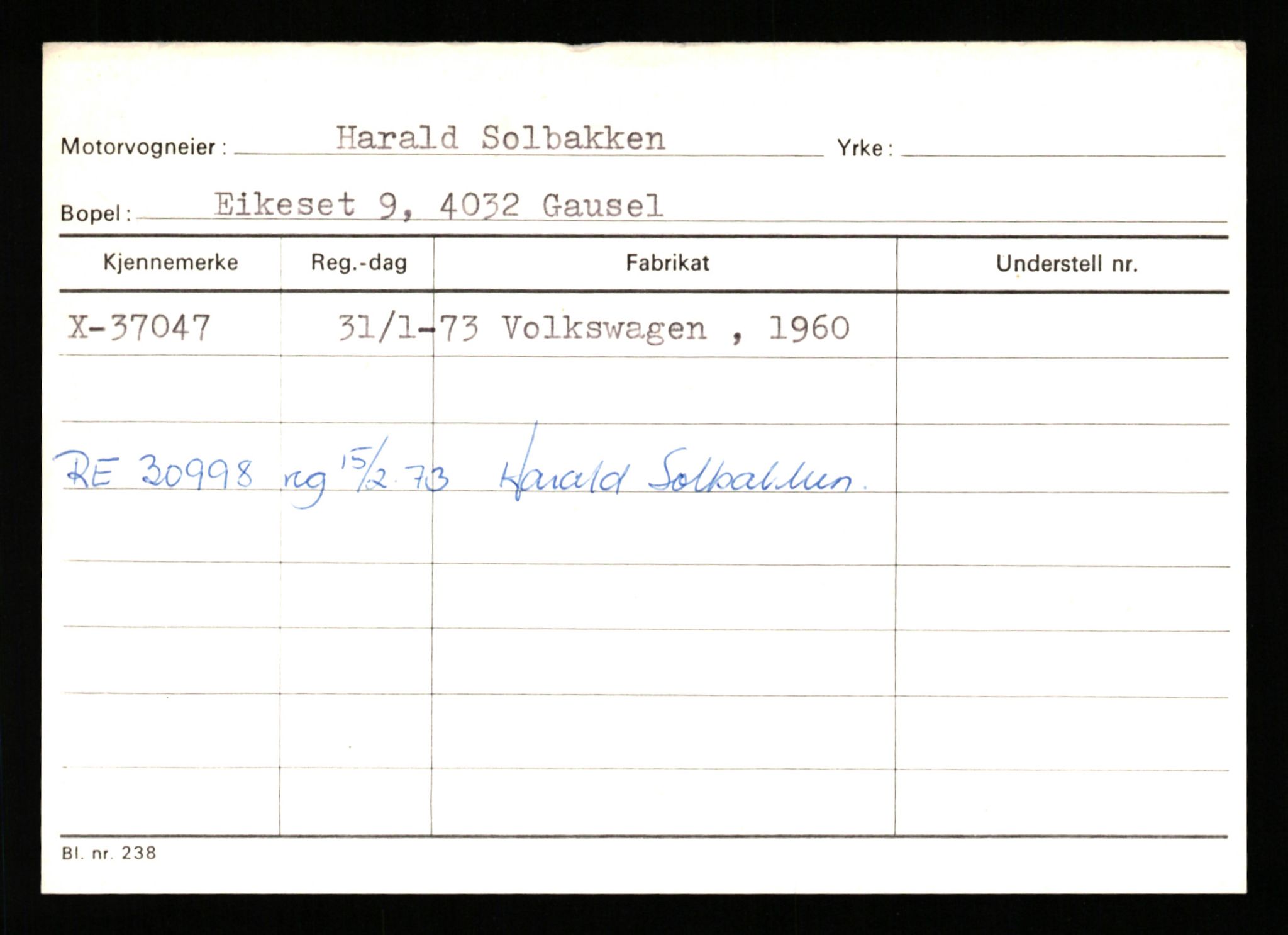 Stavanger trafikkstasjon, AV/SAST-A-101942/0/G/L0006: Registreringsnummer: 34250 - 49007, 1930-1971, s. 813