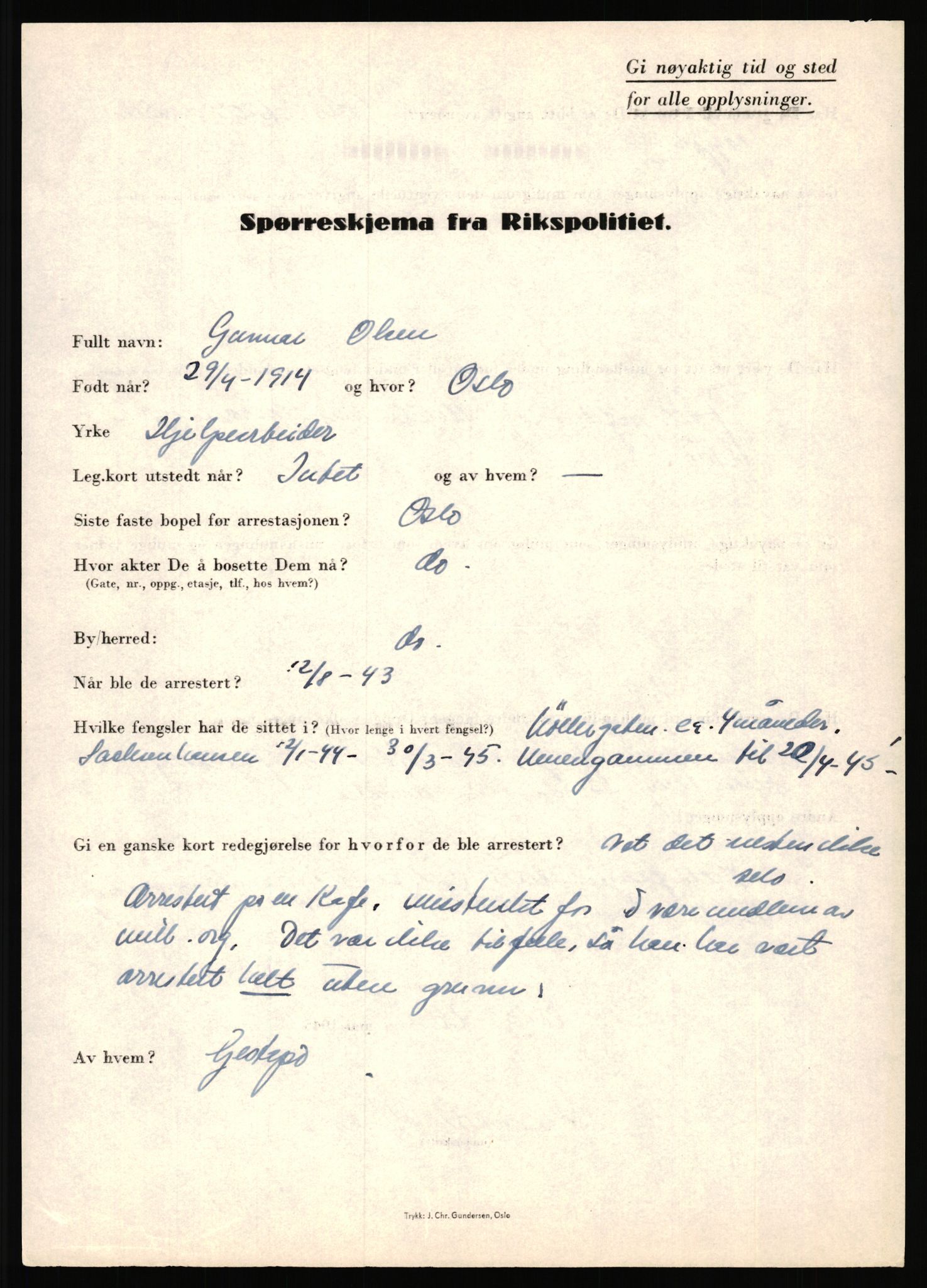 Rikspolitisjefen, AV/RA-S-1560/L/L0013: Noss, Eirik - Petrussen, Sigurd, 1940-1945, s. 422