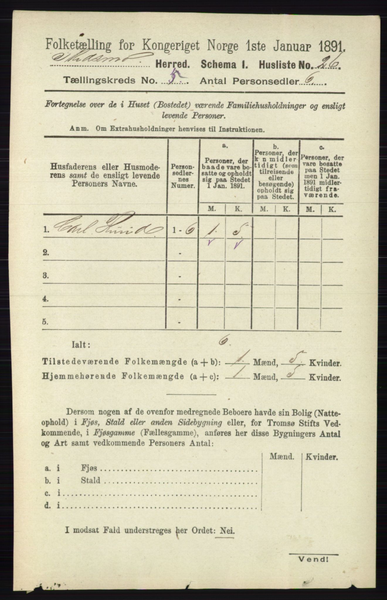 RA, Folketelling 1891 for 0231 Skedsmo herred, 1891, s. 2271