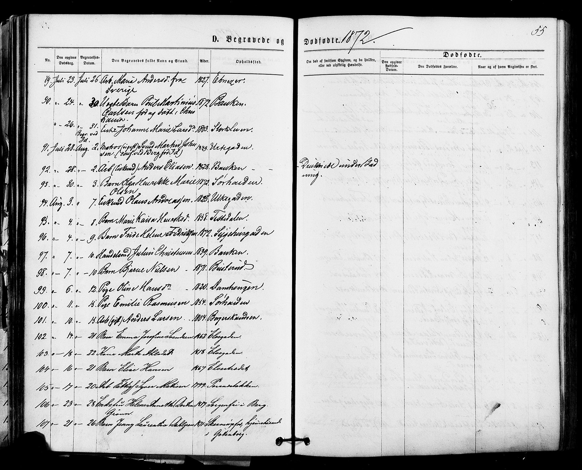 Halden prestekontor Kirkebøker, AV/SAO-A-10909/F/Fa/L0010: Ministerialbok nr. I 10, 1866-1877, s. 55