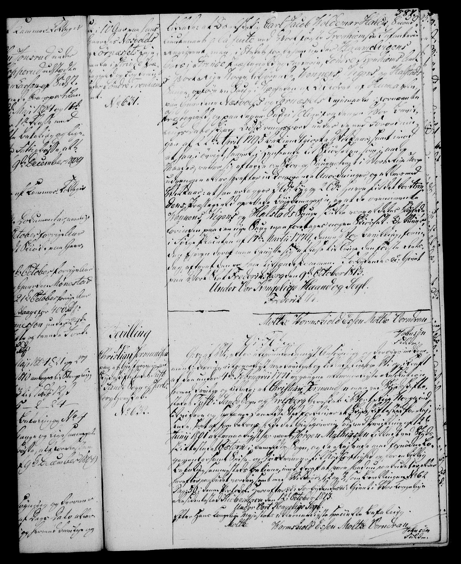 Rentekammeret, Kammerkanselliet, RA/EA-3111/G/Gg/Gga/L0020: Norsk ekspedisjonsprotokoll med register (merket RK 53.20), 1811-1814, s. 387