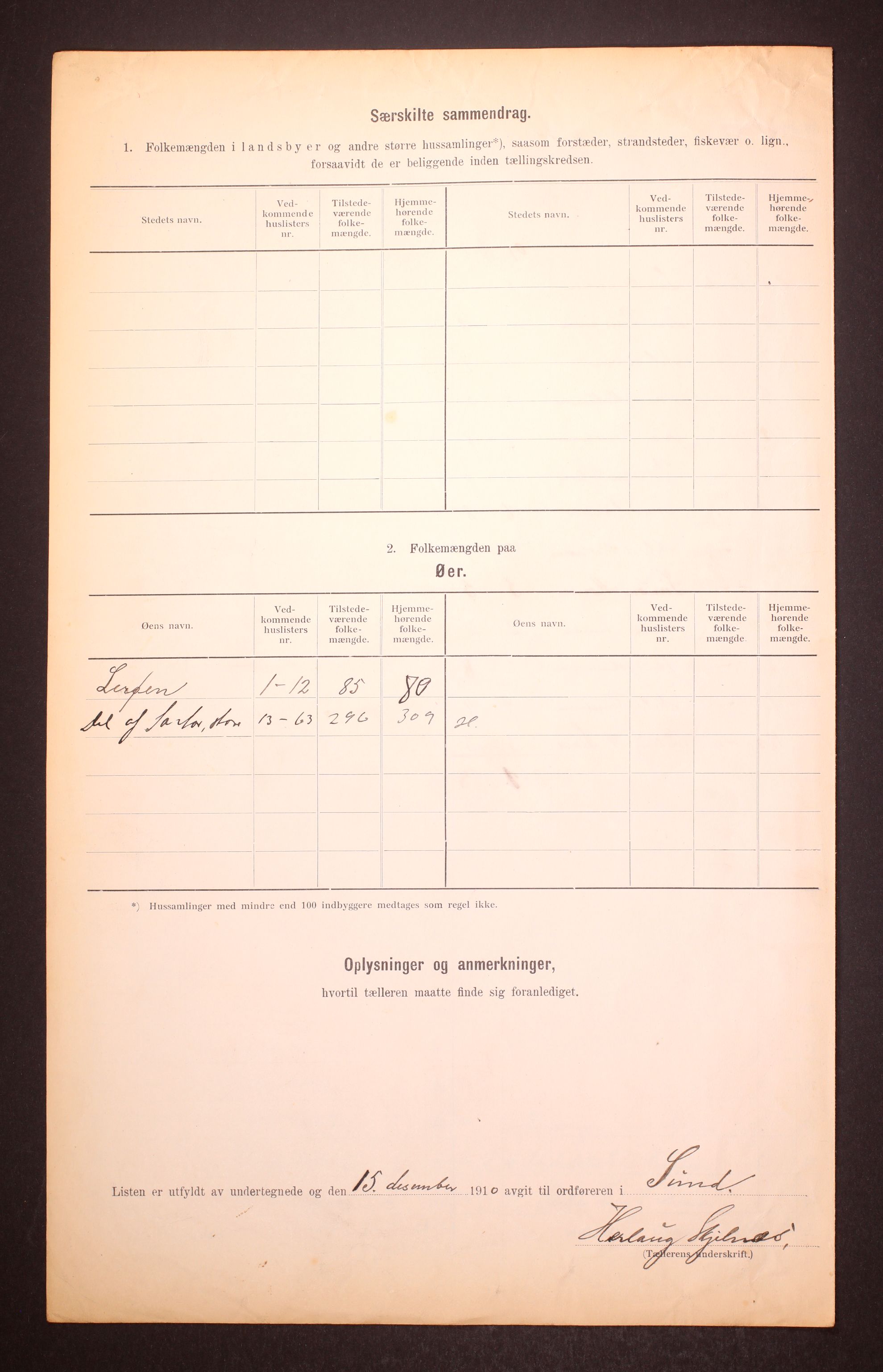 RA, Folketelling 1910 for 1245 Sund herred, 1910, s. 10