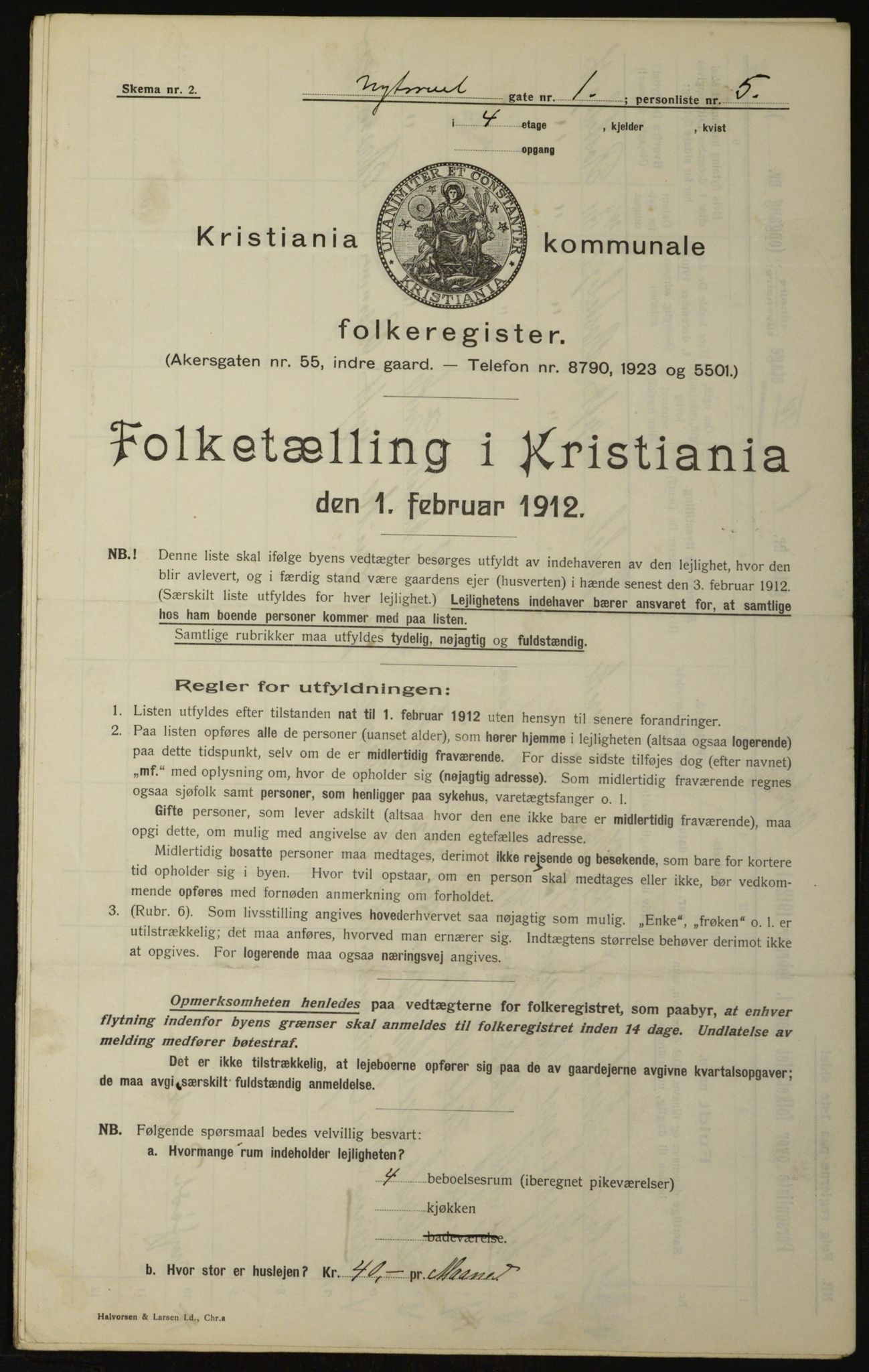 OBA, Kommunal folketelling 1.2.1912 for Kristiania, 1912, s. 74717