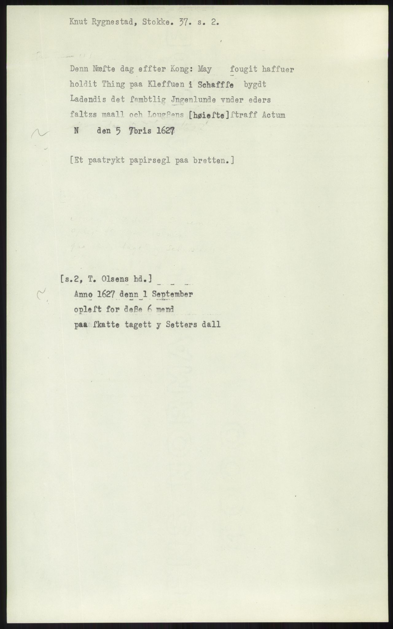 Samlinger til kildeutgivelse, Diplomavskriftsamlingen, AV/RA-EA-4053/H/Ha, s. 1569