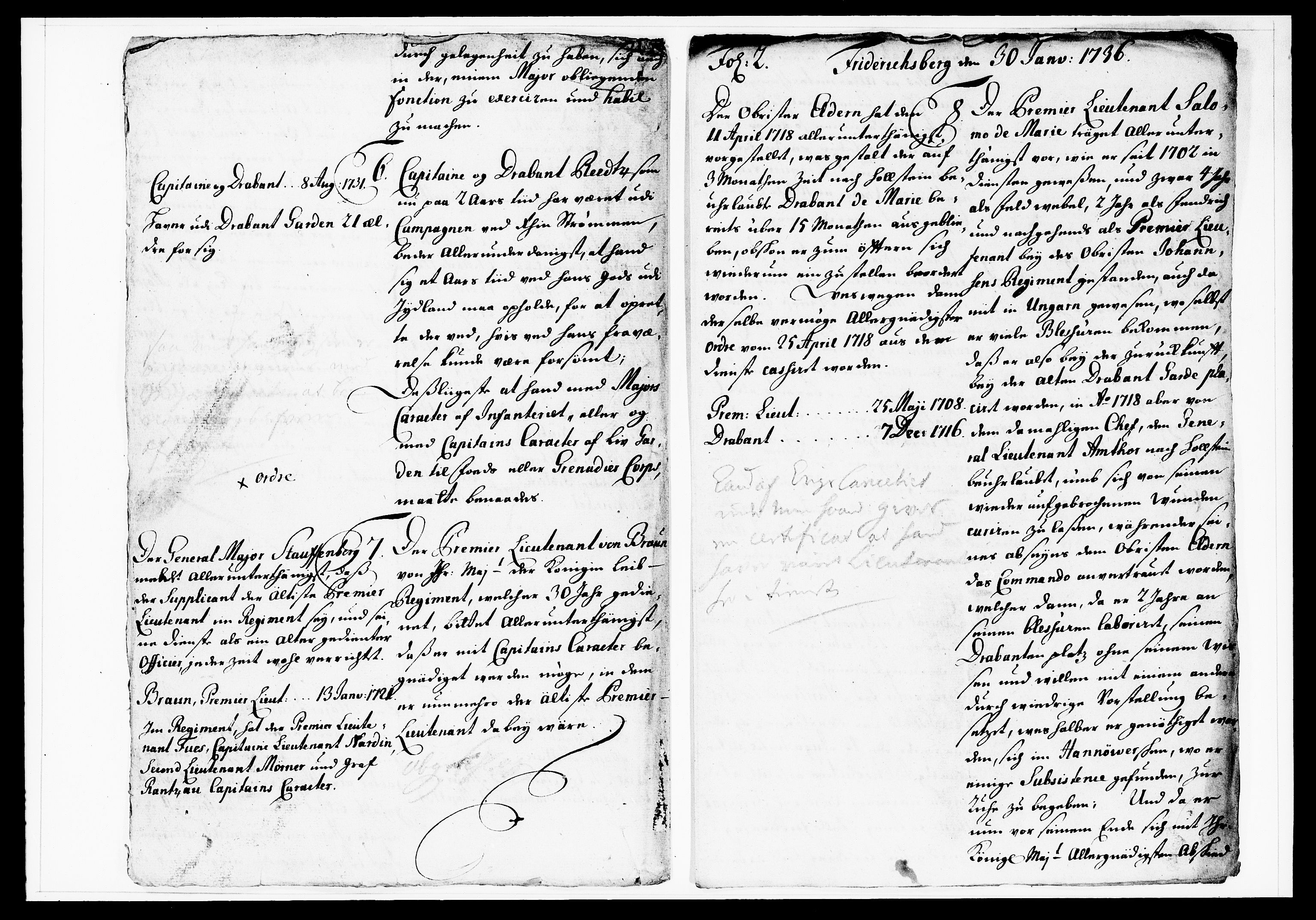 Krigskollegiet, Krigskancelliet, DRA/A-0006/-/1130-1137: Refererede sager, 1736, s. 26