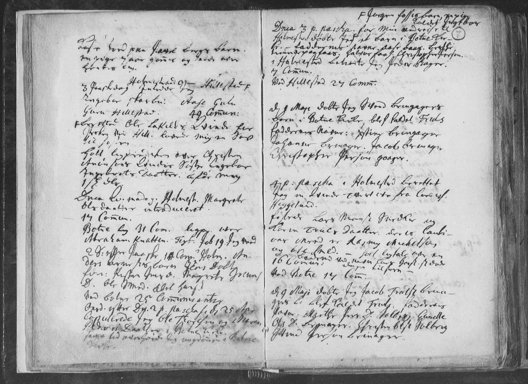 Botne kirkebøker, AV/SAKO-A-340/F/Fa/L0001b: Ministerialbok nr. I 1B, 1707-1722, s. 7