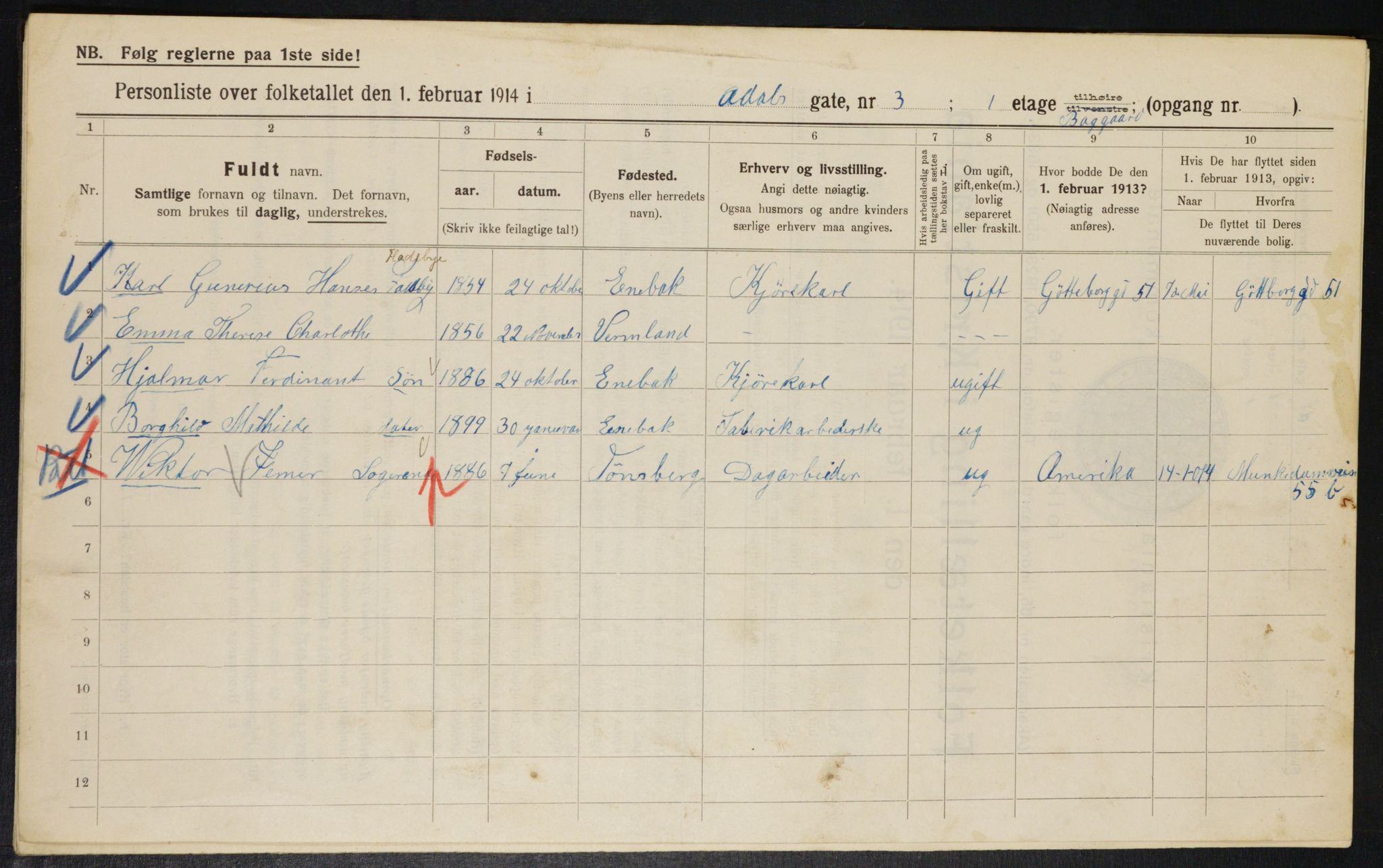 OBA, Kommunal folketelling 1.2.1914 for Kristiania, 1914, s. 74408