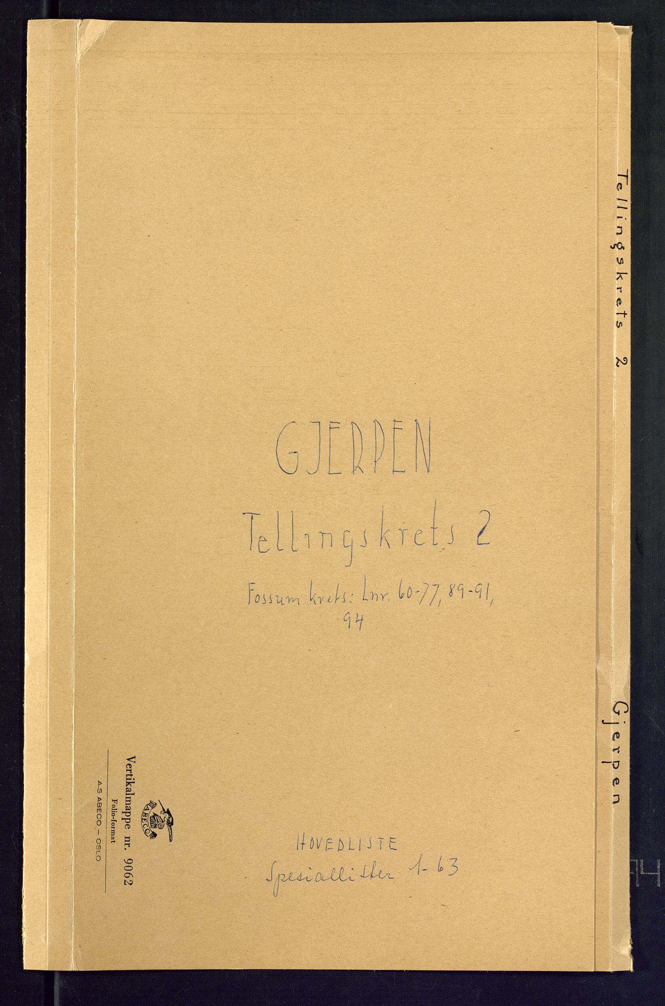 SAKO, Folketelling 1875 for 0812P Gjerpen prestegjeld, 1875, s. 5