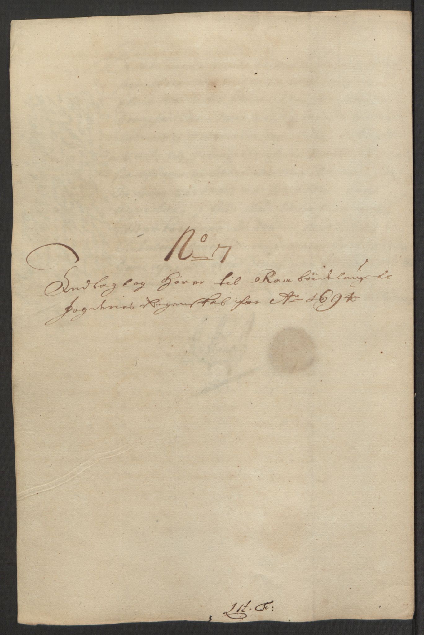 Rentekammeret inntil 1814, Reviderte regnskaper, Fogderegnskap, AV/RA-EA-4092/R40/L2444: Fogderegnskap Råbyggelag, 1693-1696, s. 174