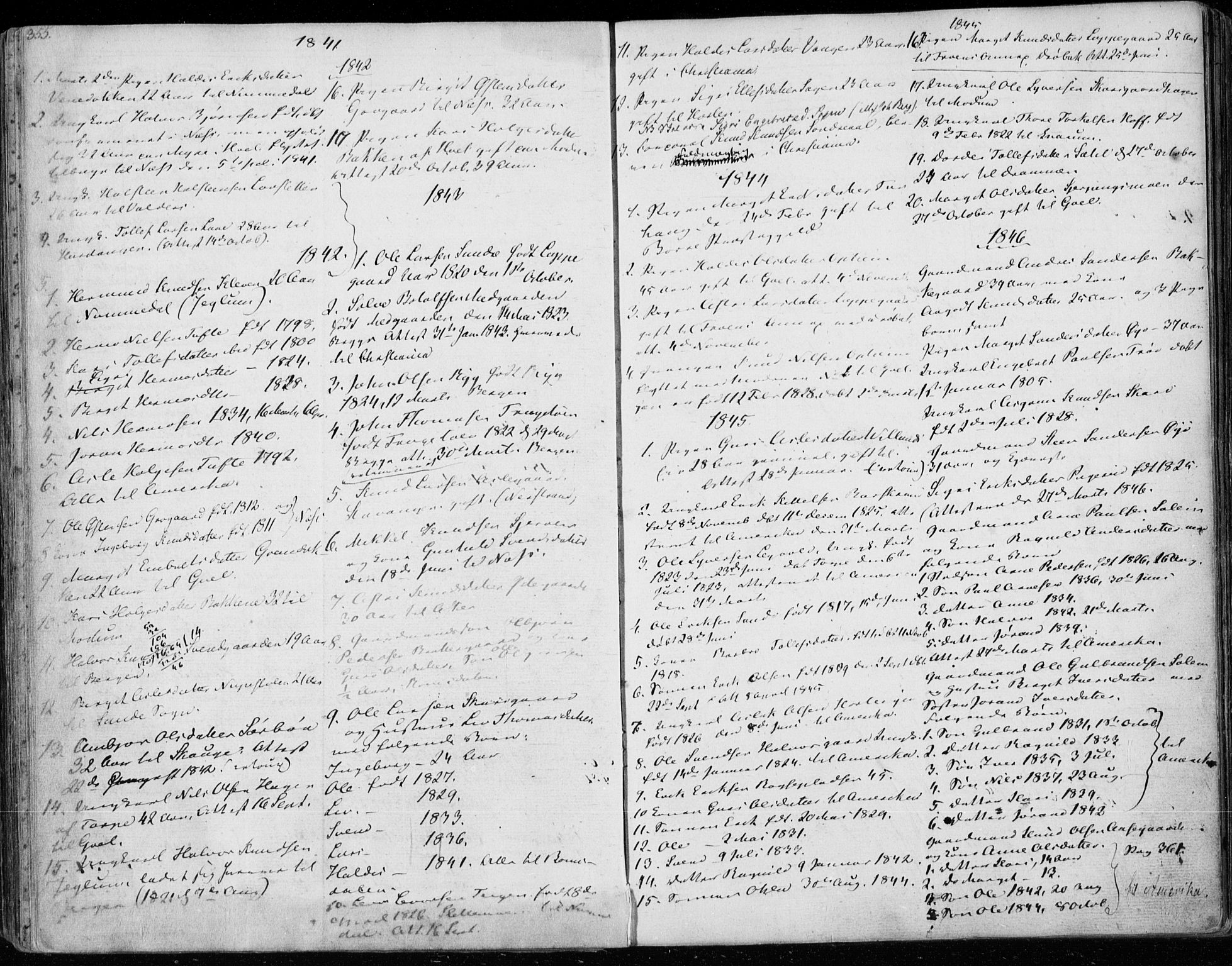 Ål kirkebøker, AV/SAKO-A-249/F/Fa/L0005: Ministerialbok nr. I 5, 1825-1848, s. 355