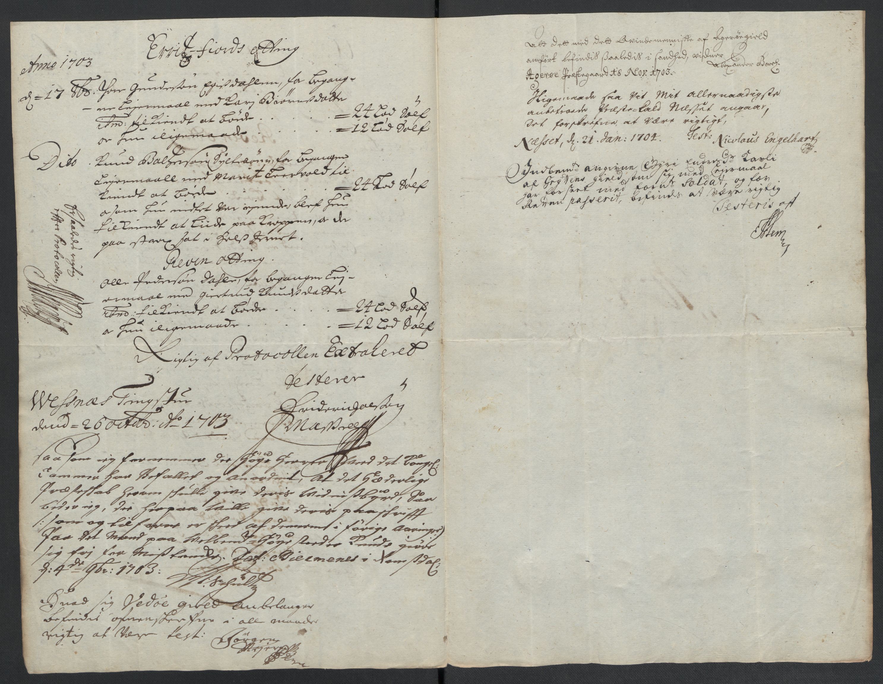 Rentekammeret inntil 1814, Reviderte regnskaper, Fogderegnskap, RA/EA-4092/R55/L3656: Fogderegnskap Romsdal, 1703-1705, s. 81