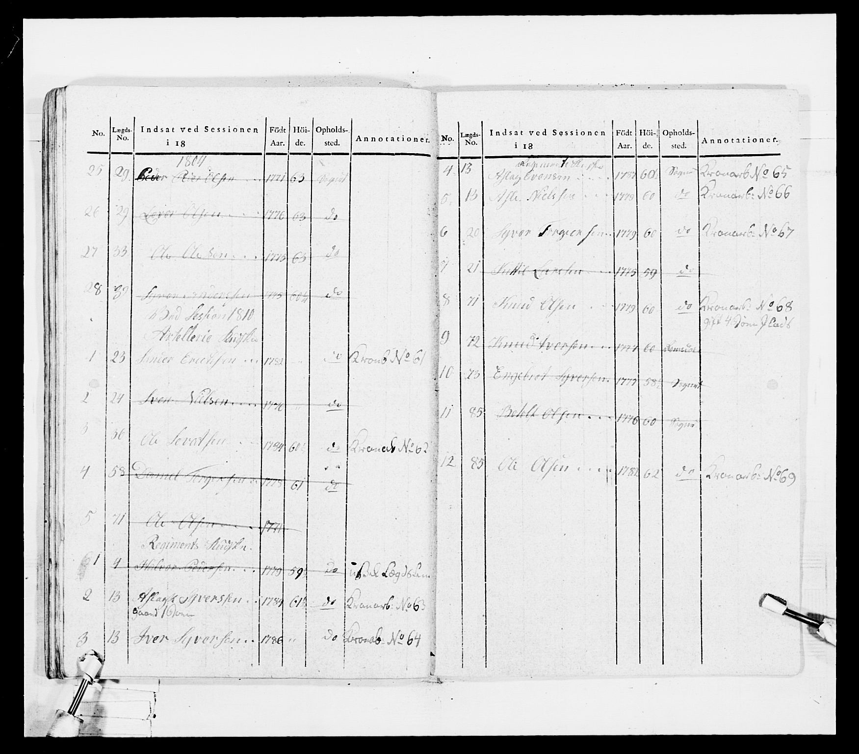 Generalitets- og kommissariatskollegiet, Det kongelige norske kommissariatskollegium, AV/RA-EA-5420/E/Eh/L0036a: Nordafjelske gevorbne infanteriregiment, 1813, s. 507