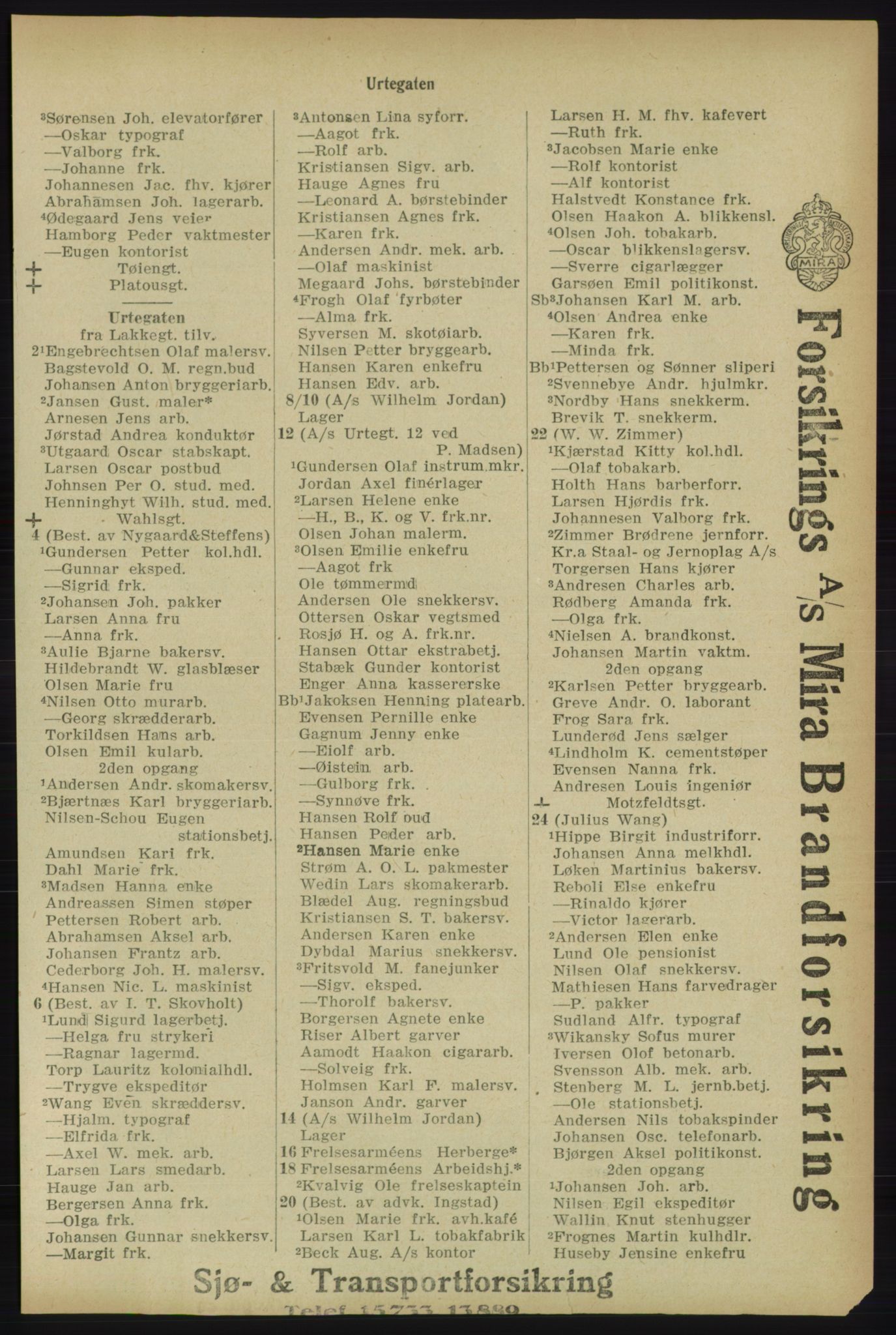 Kristiania/Oslo adressebok, PUBL/-, 1918, s. 2128