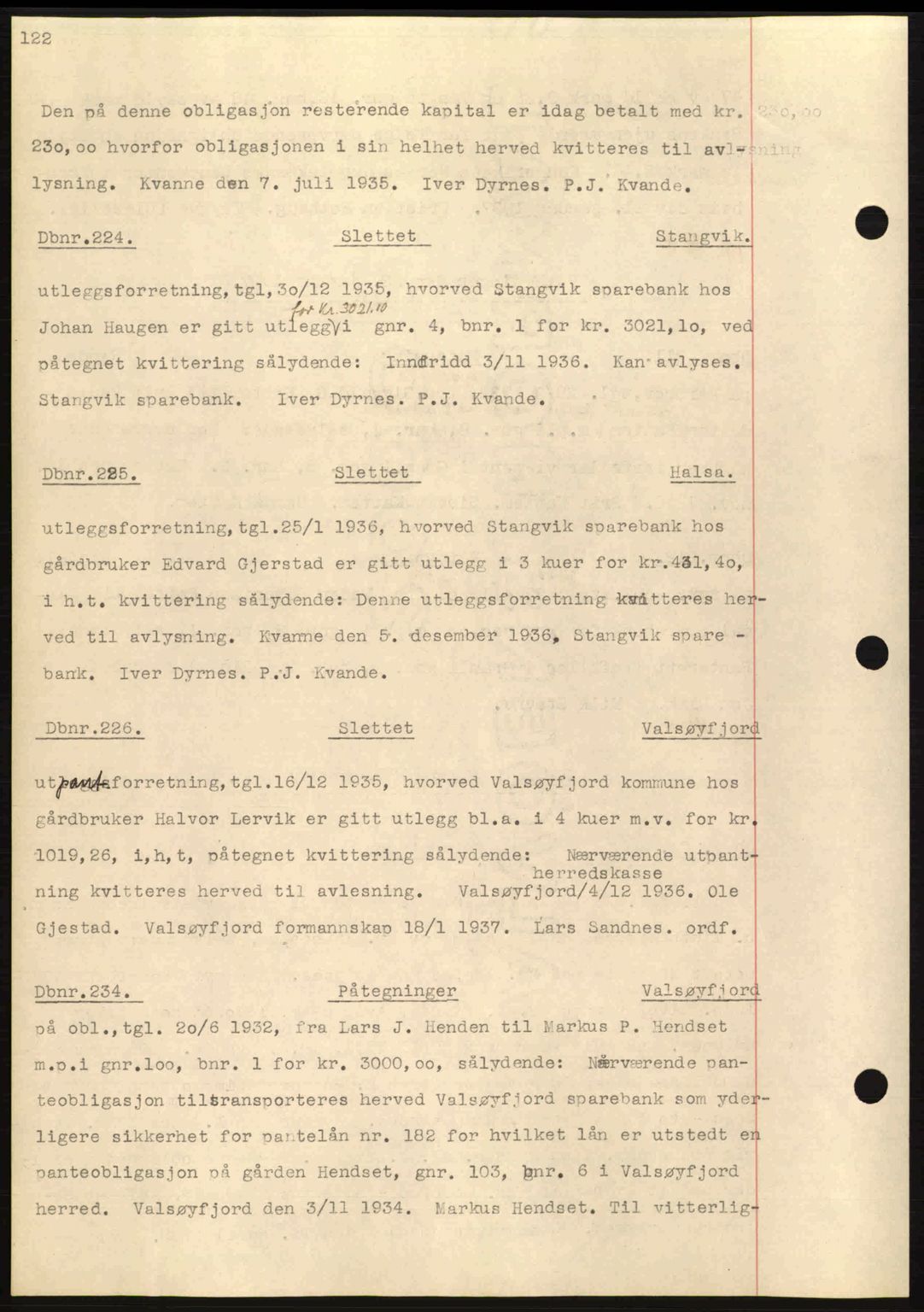 Nordmøre sorenskriveri, SAT/A-4132/1/2/2Ca: Pantebok nr. C80, 1936-1939, Dagboknr: 224/1937