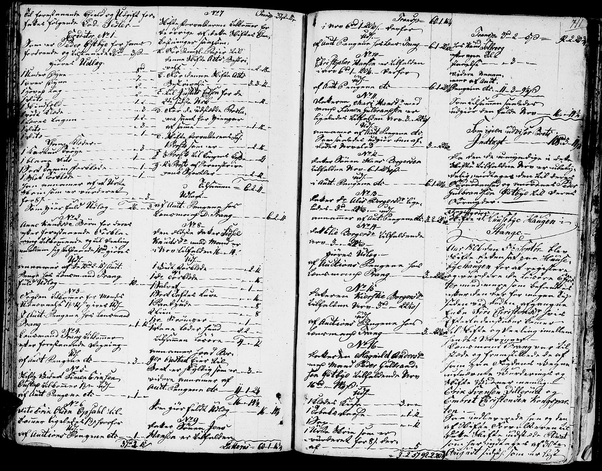 Sør-Hedmark sorenskriveri, AV/SAH-TING-014/J/Ja/Jaa/L0001A: Skifteprotokoll, 1779-1808, s. 710b-711a